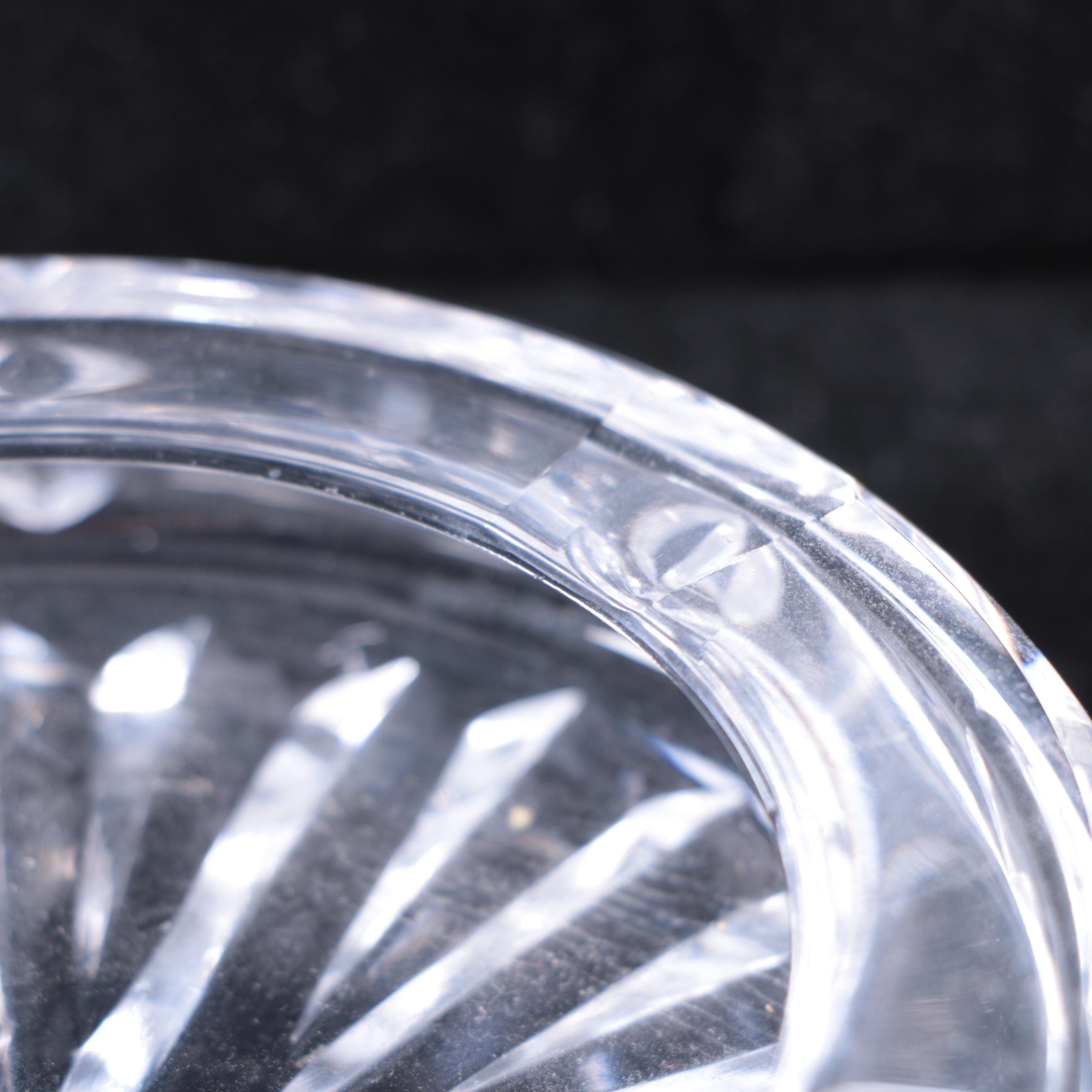 Tiffany & Co. Crystal Vase and Waterford Crystal Ash Receiver