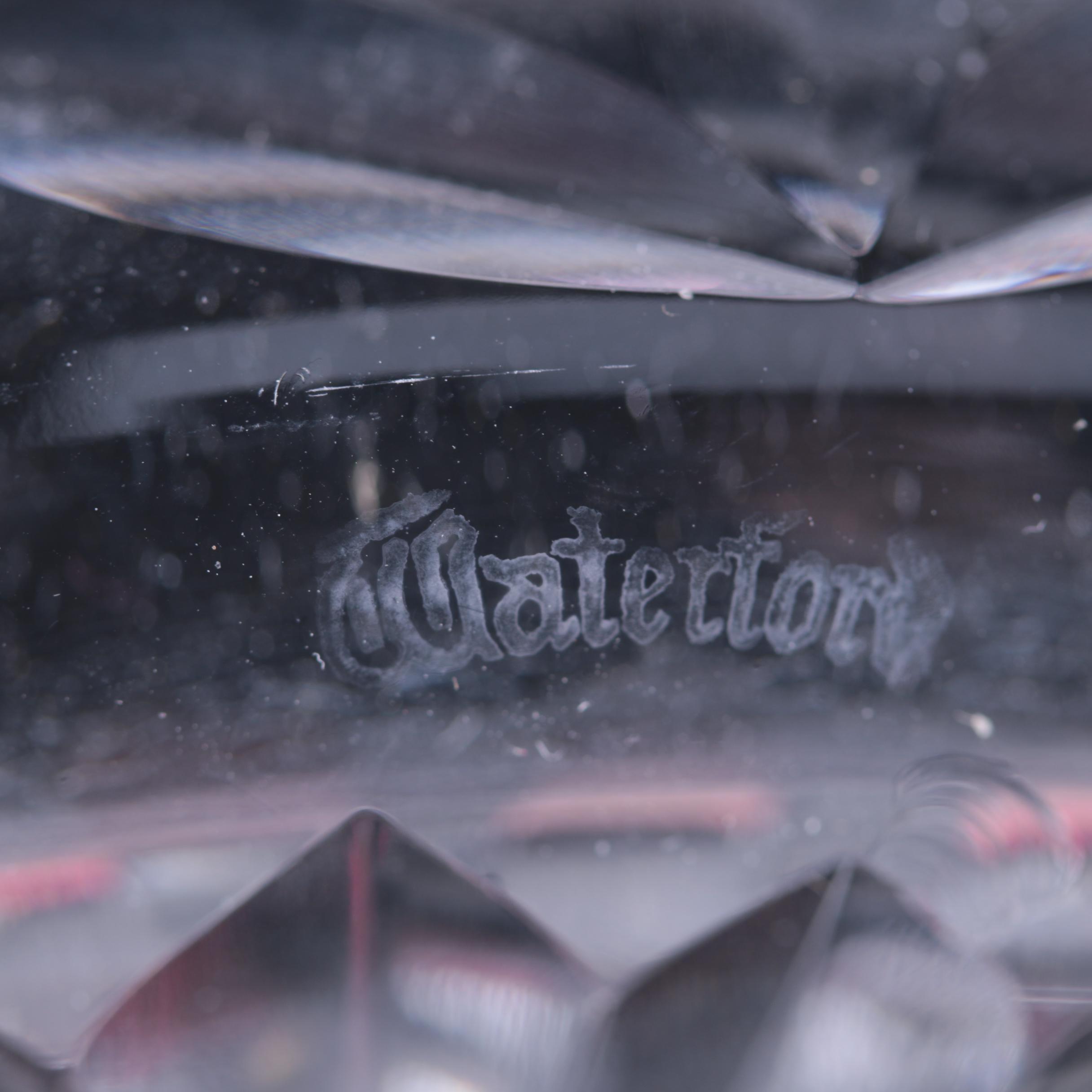 Tiffany & Co. Crystal Vase and Waterford Crystal Ash Receiver