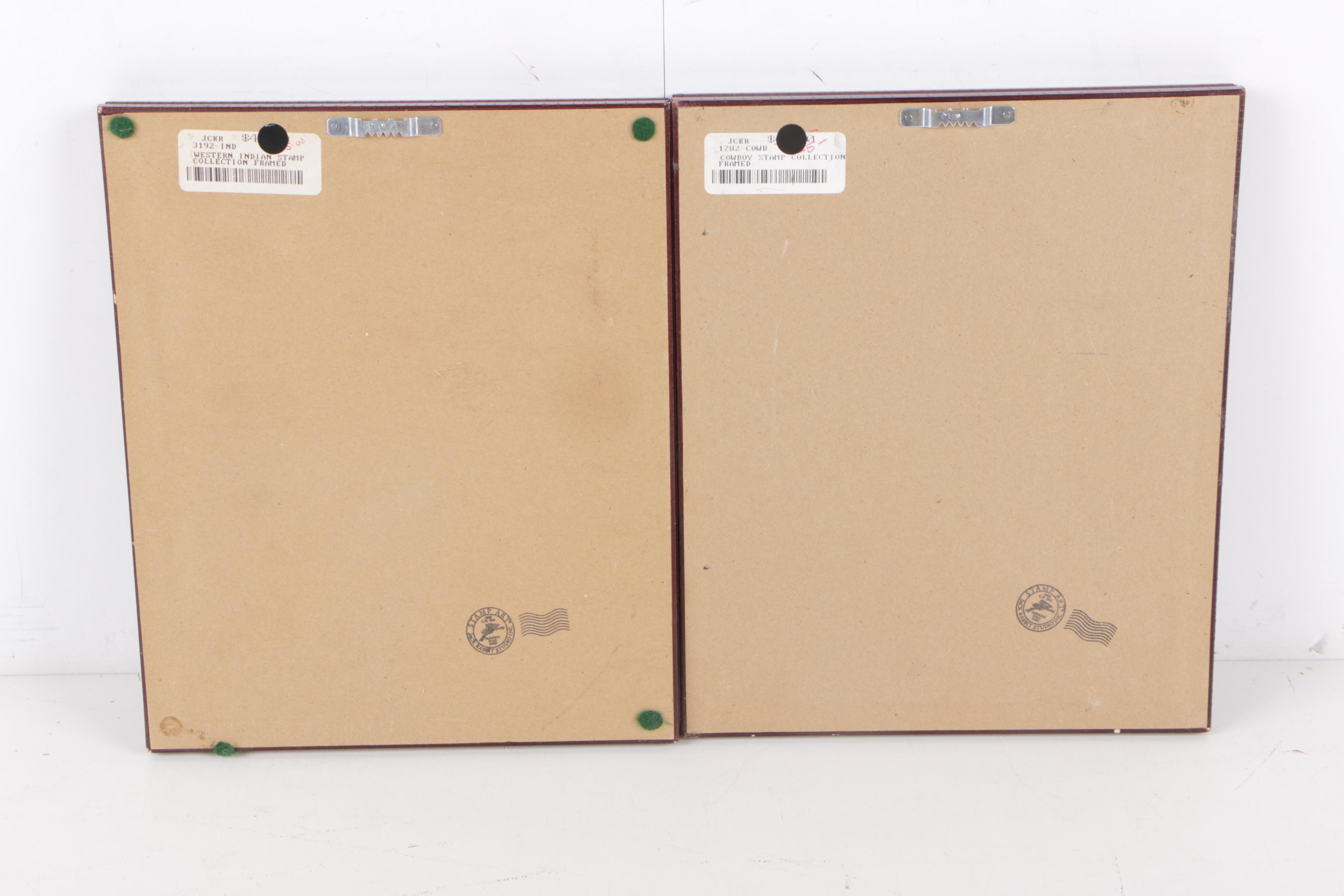 Framed United States Postage Stamps