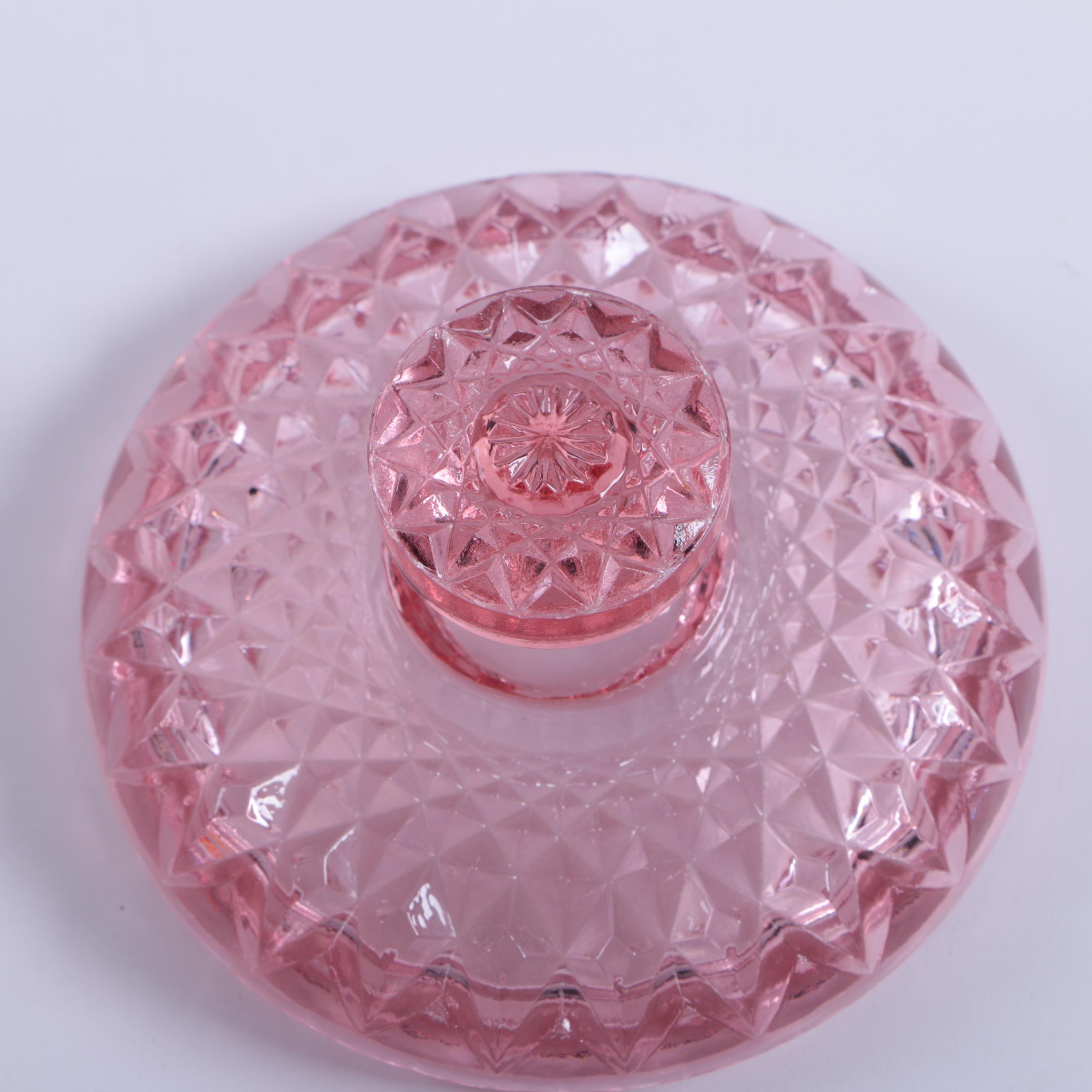 Smith Glass "Moon and Stars Amberina" Lidded Candy Dish and More