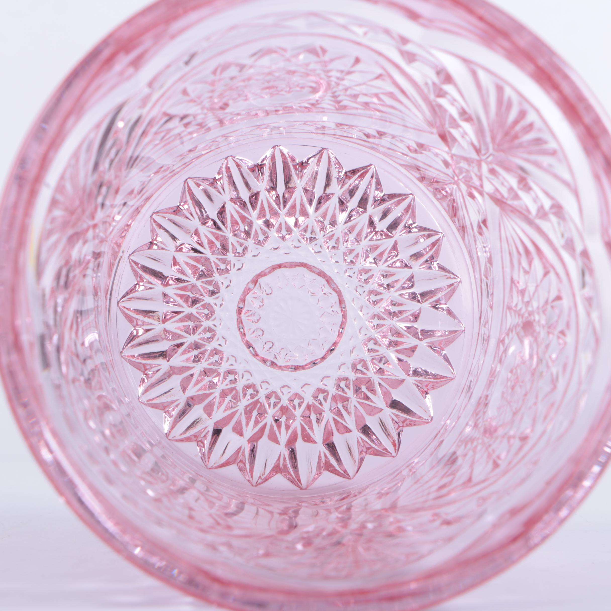 Smith Glass "Moon and Stars Amberina" Lidded Candy Dish and More