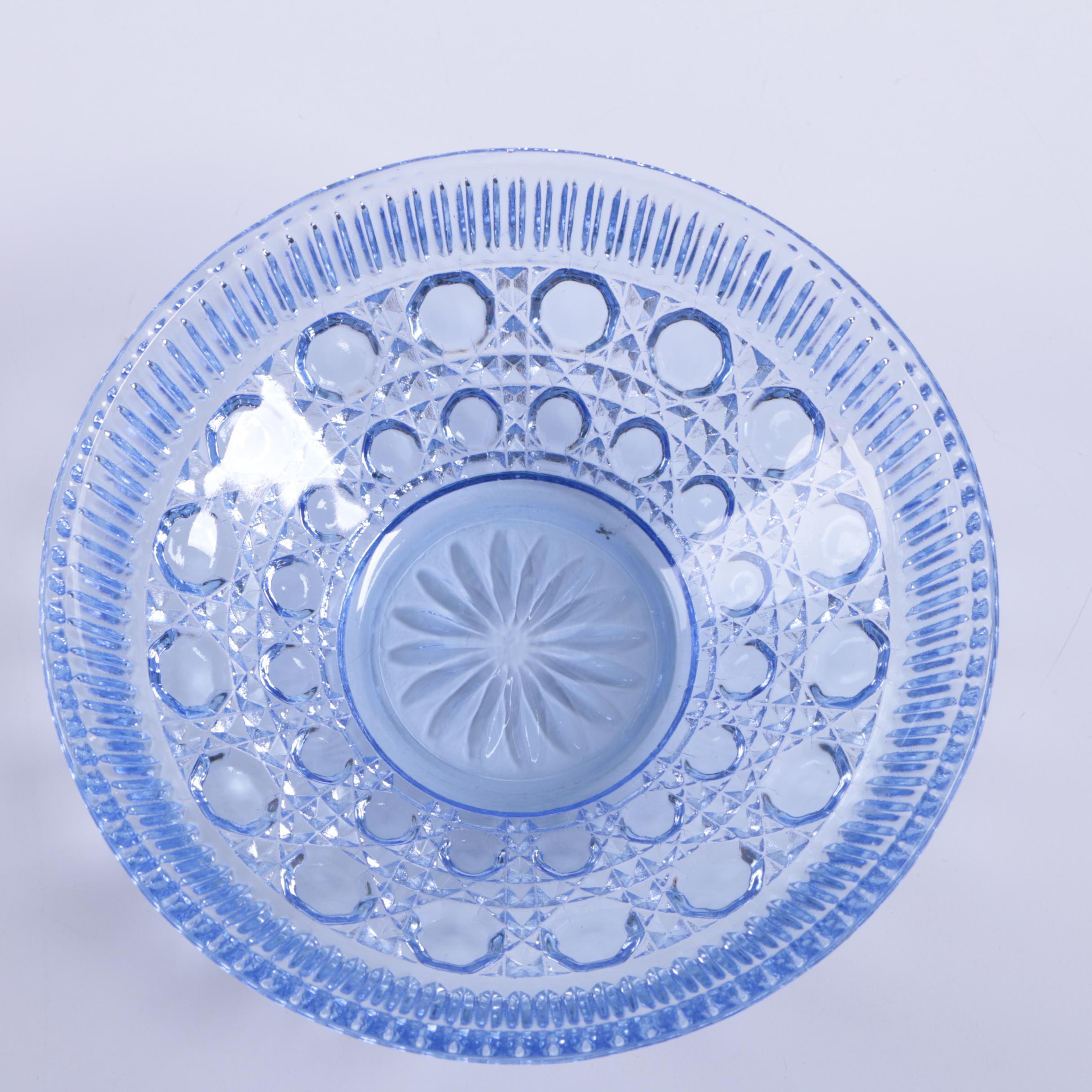 Smith Glass "Moon and Stars Amberina" Lidded Candy Dish and More