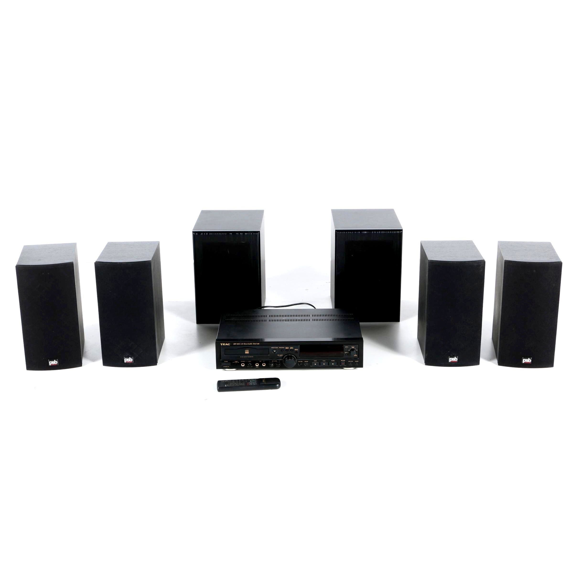TEAC RW-800 CD Recorder, MB Quart Domain 30 and PSB Image 1B Speakers