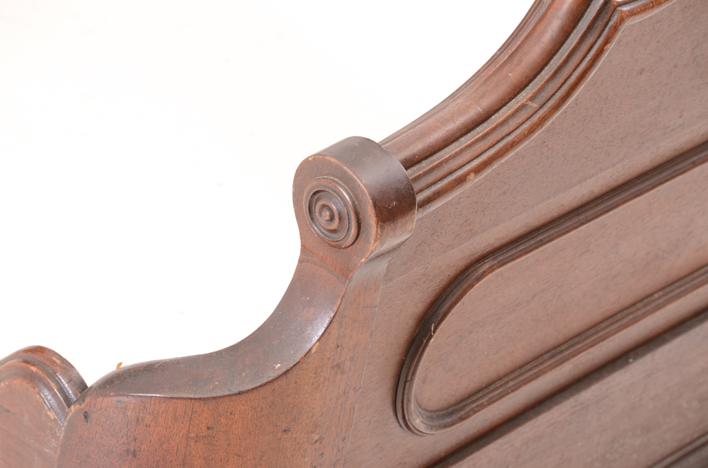 Antique Victorian Full-Size Walnut Bed