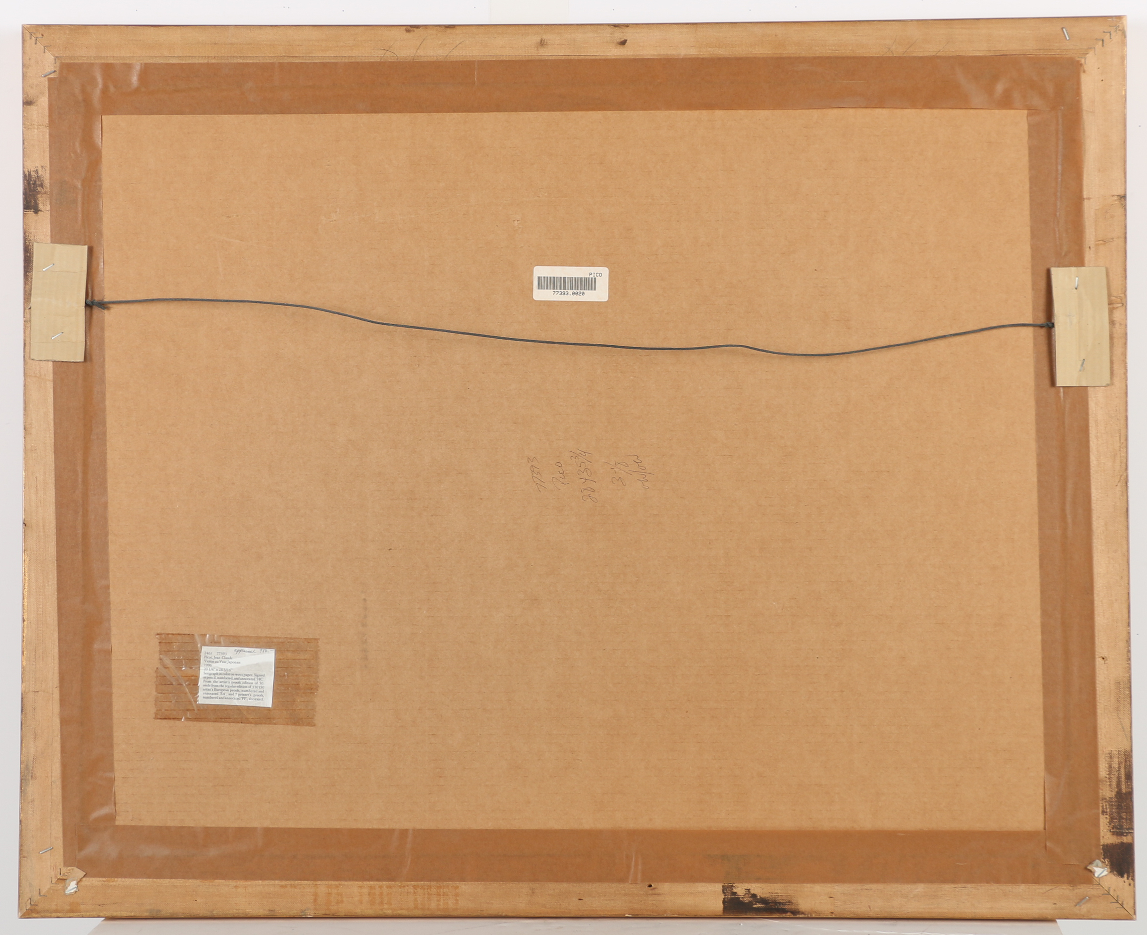 Jean Claude Picot Serigraph "Violon au Vase Japonaise"