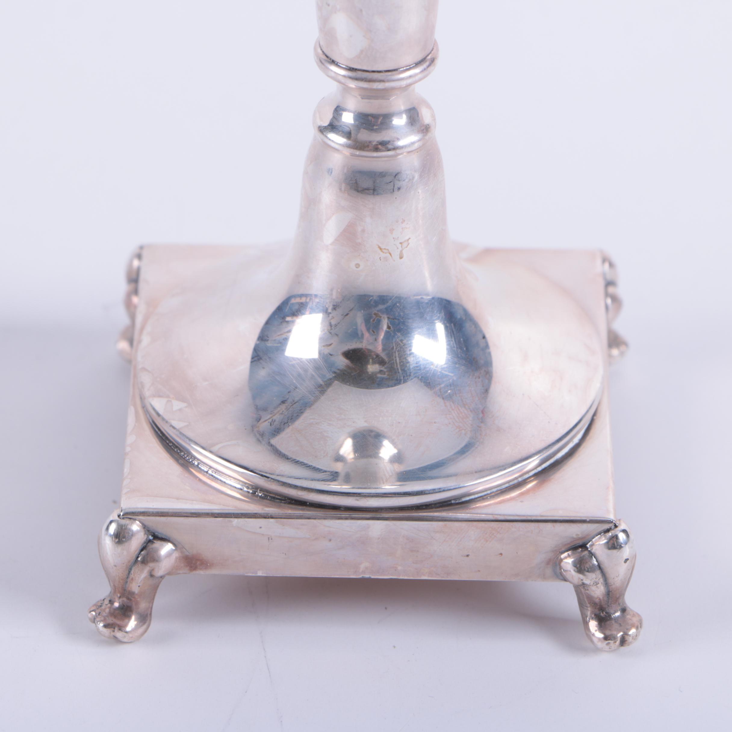 Crescent Silverware Mfg. Co. Silver Plate Trumpet Vase and Other Tableware