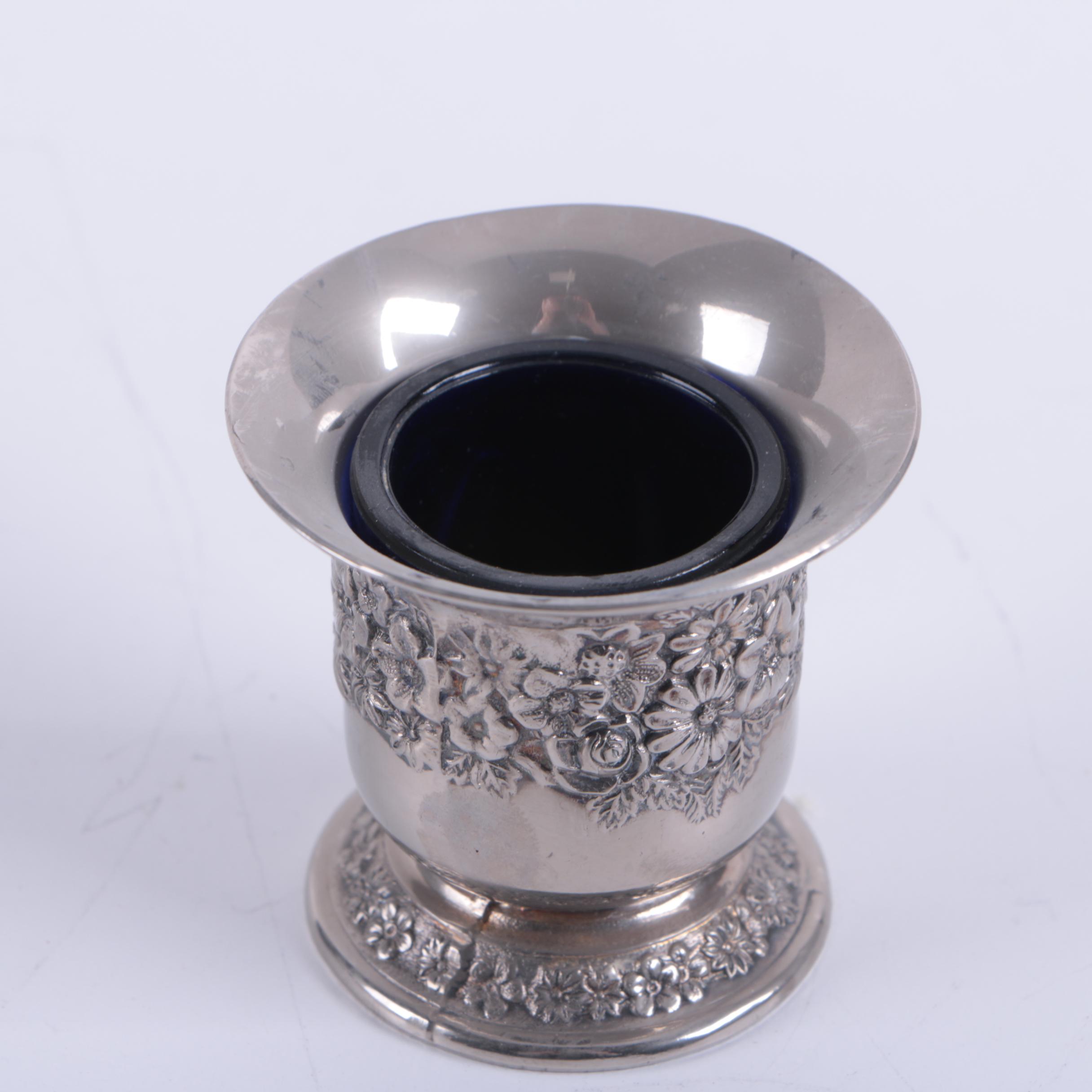 Crescent Silverware Mfg. Co. Silver Plate Trumpet Vase and Other Tableware