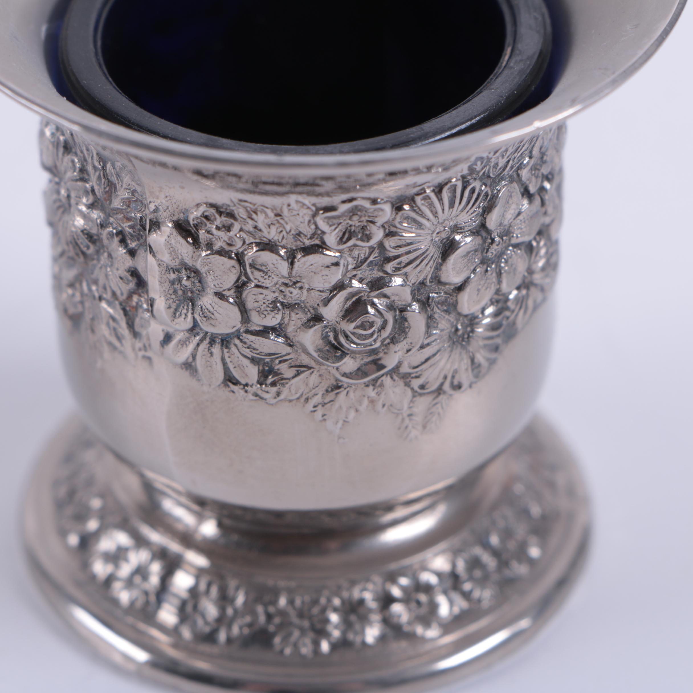 Crescent Silverware Mfg. Co. Silver Plate Trumpet Vase and Other Tableware