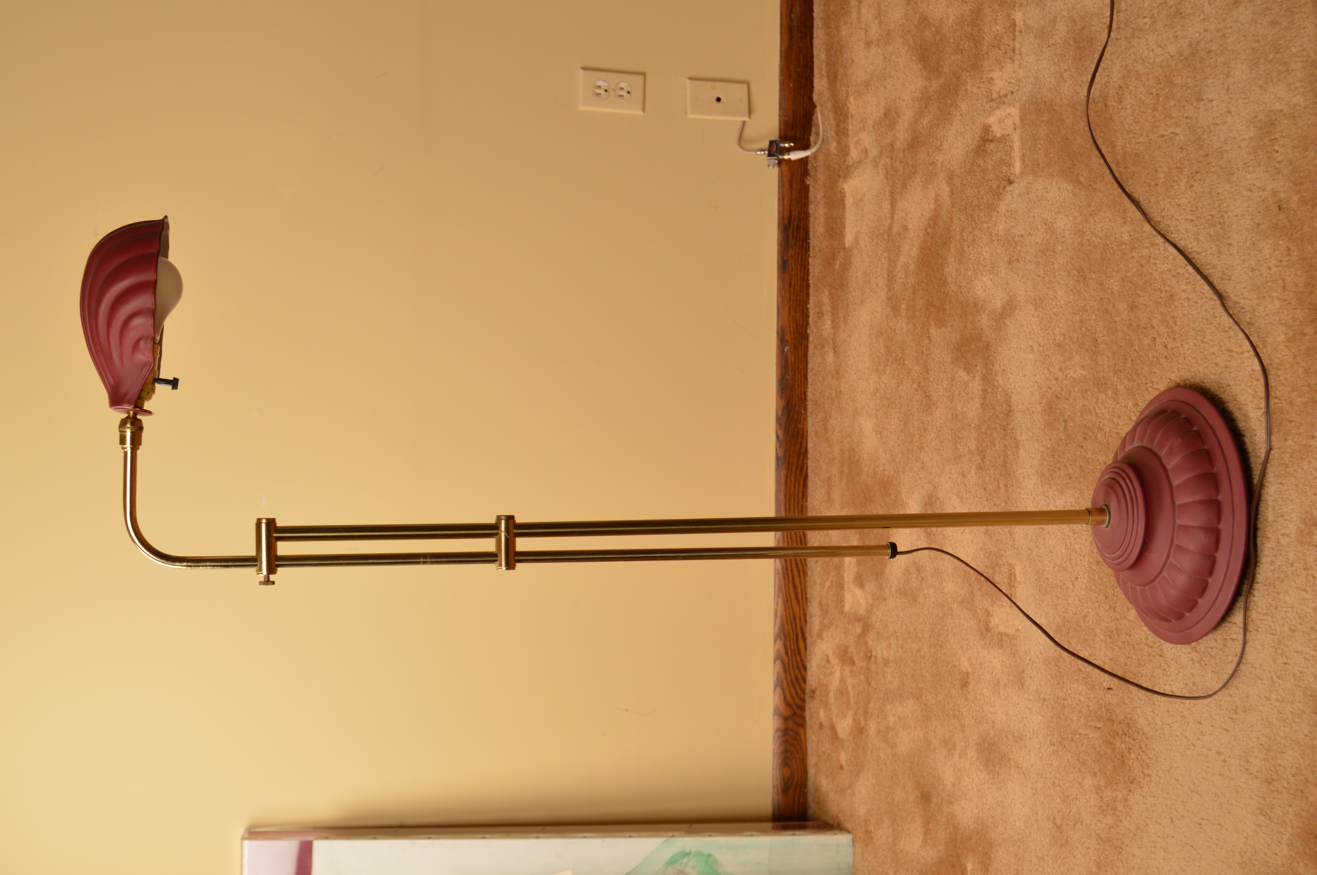 Vintage Clam Shell Floor Lamps