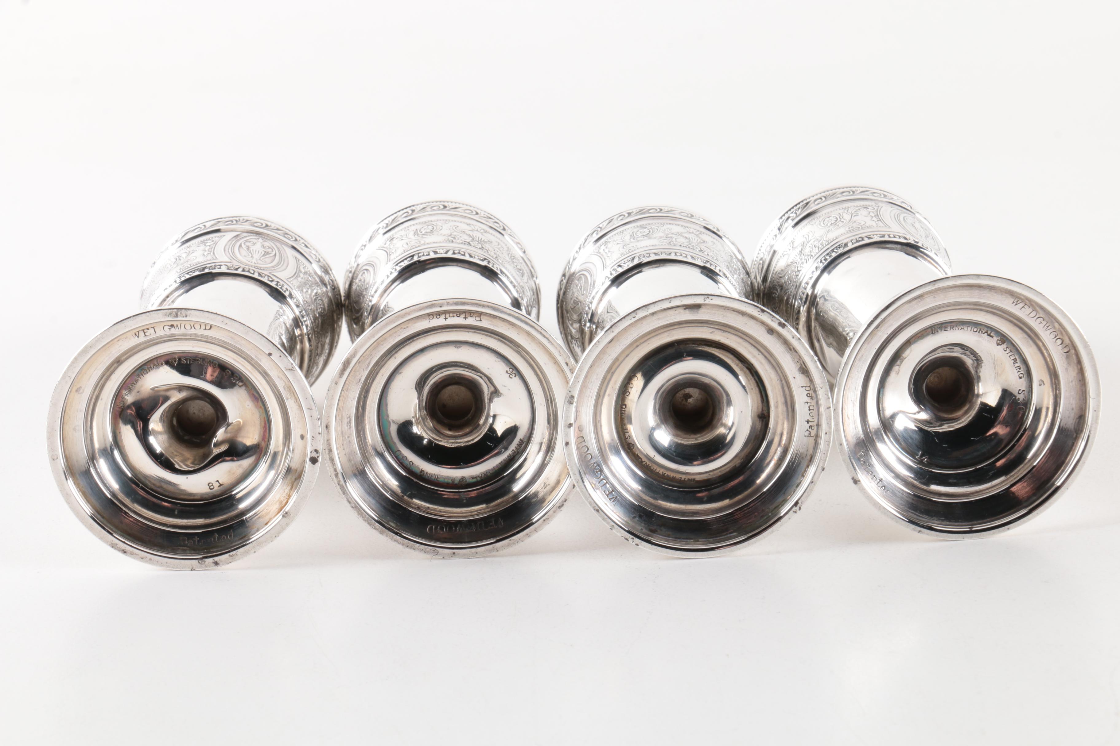 Wedgwood Sterling Silver Salt and Pepper Shakers