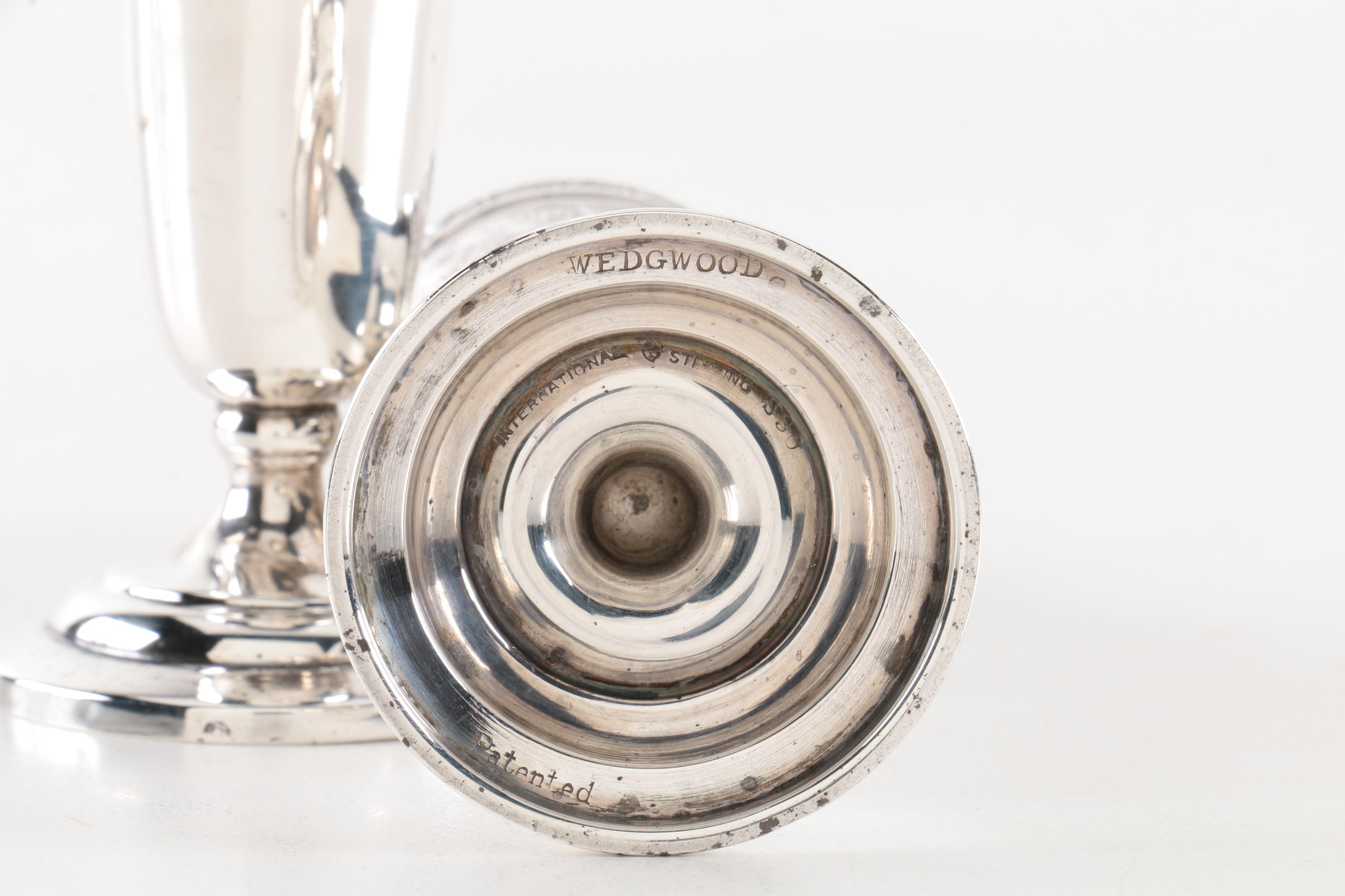 Wedgwood Sterling Silver Salt and Pepper Shakers