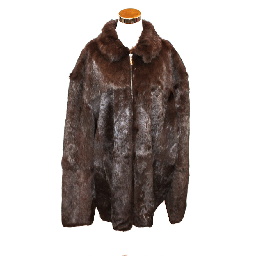 Piel De Fe Collection Rabbit Fur Coat