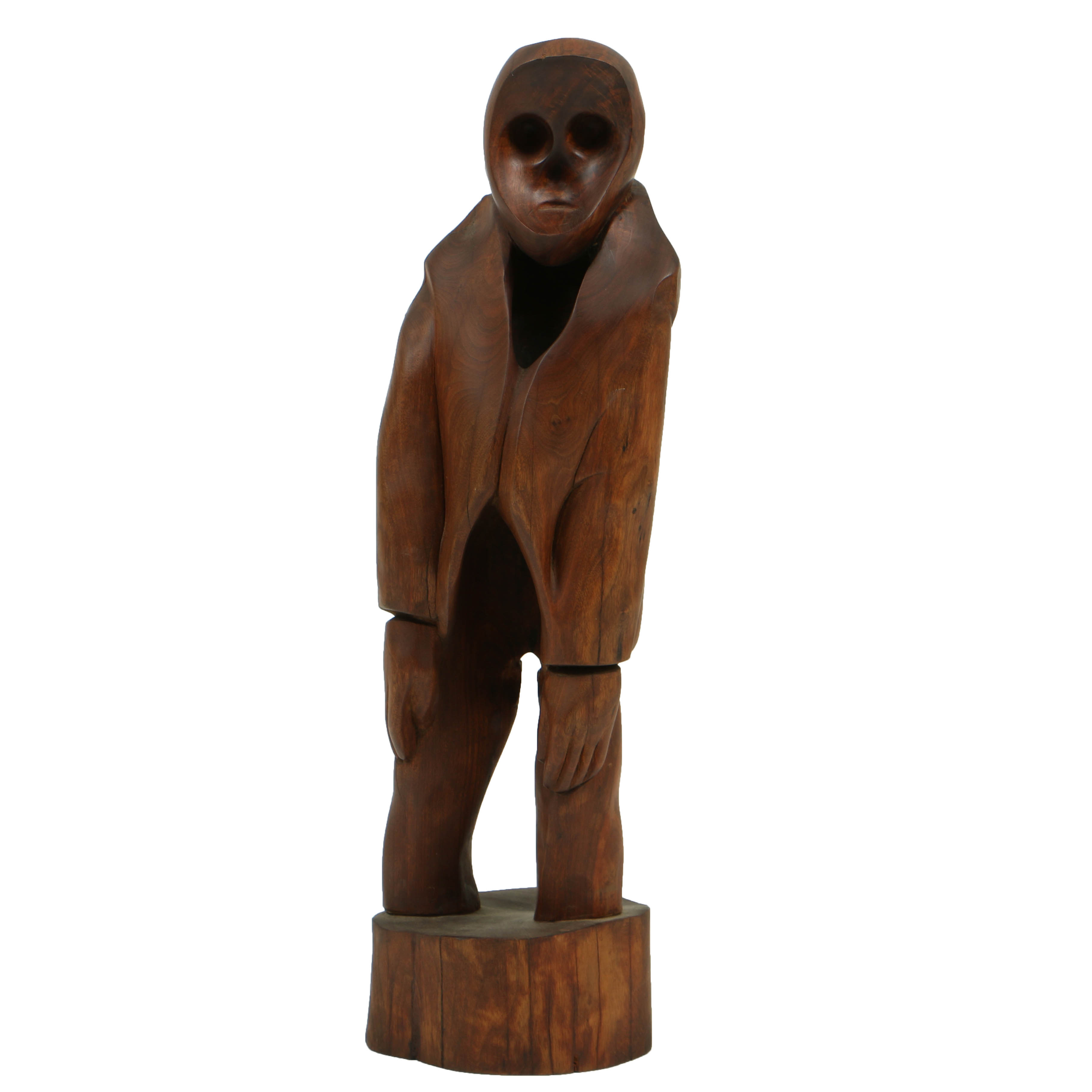John Jacob Stanley Carved Walnut Sculpture "Empty Man"