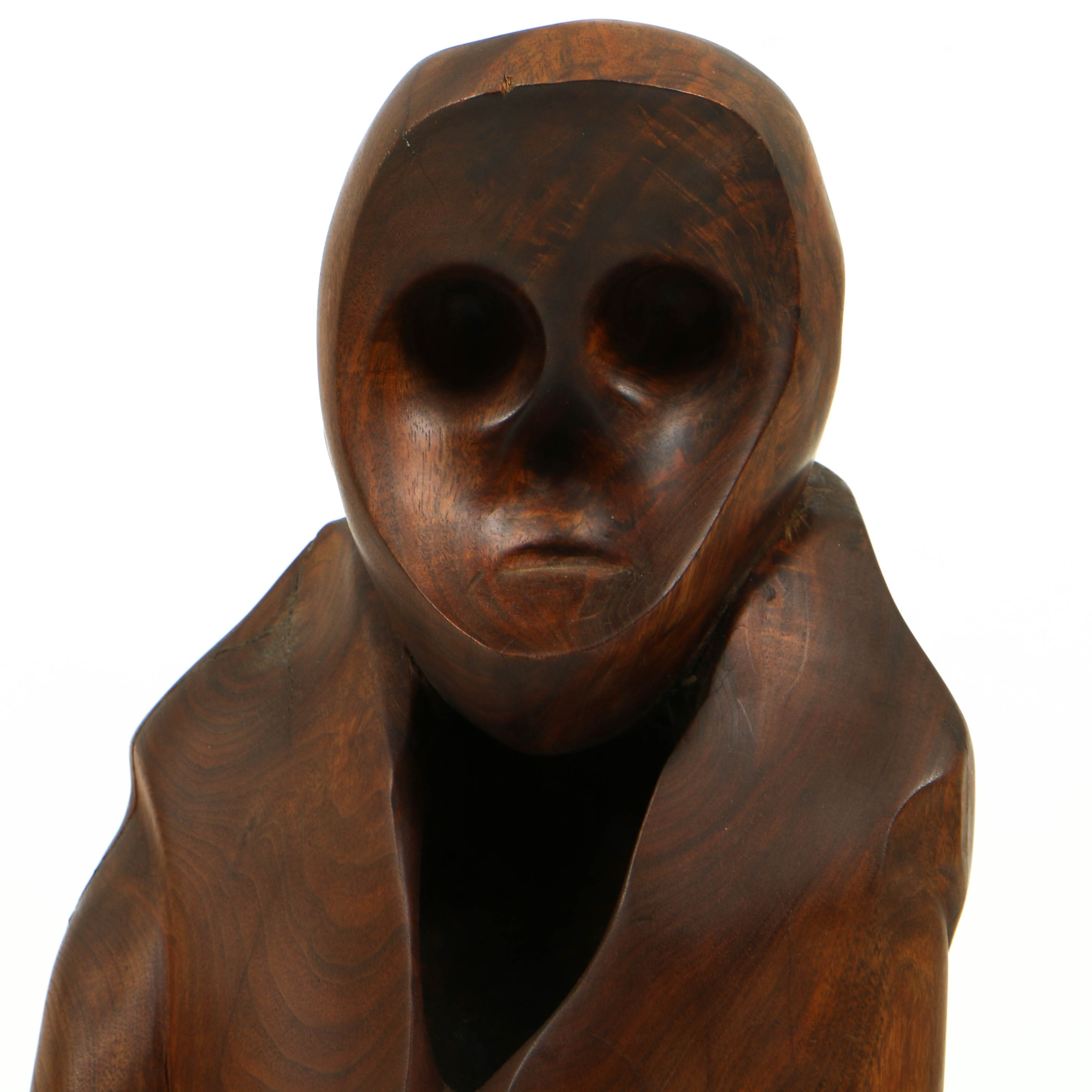 John Jacob Stanley Carved Walnut Sculpture "Empty Man"