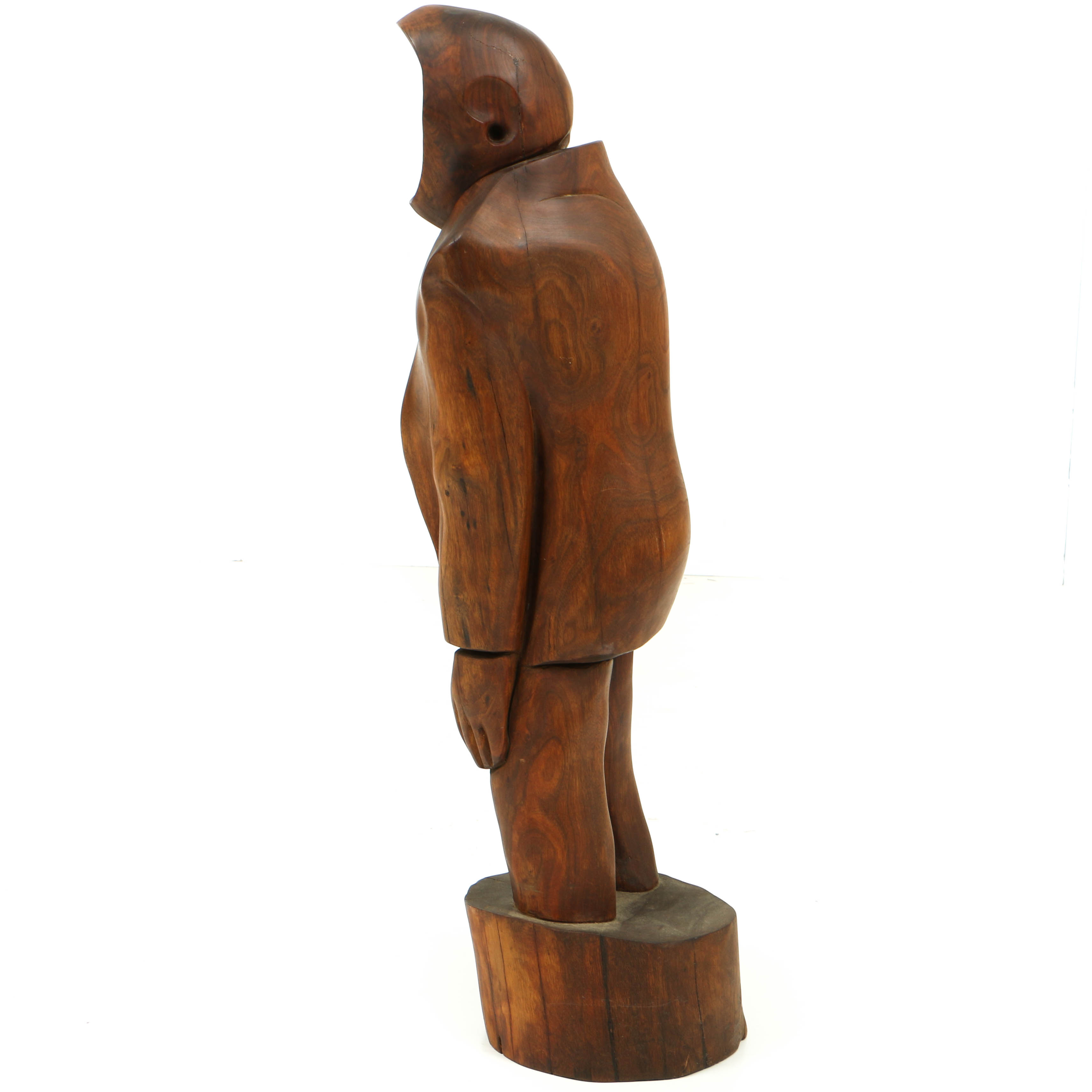 John Jacob Stanley Carved Walnut Sculpture "Empty Man"
