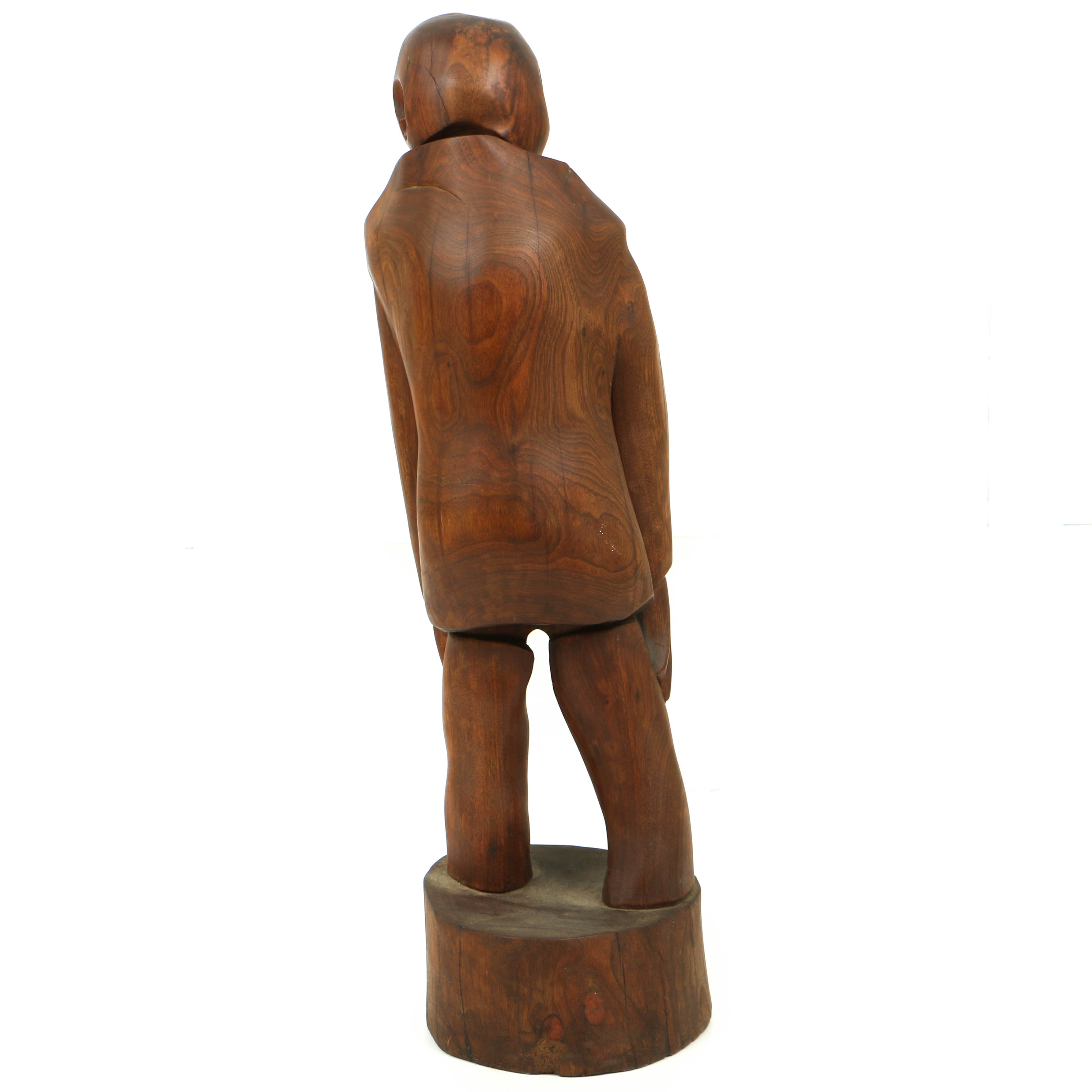 John Jacob Stanley Carved Walnut Sculpture "Empty Man"