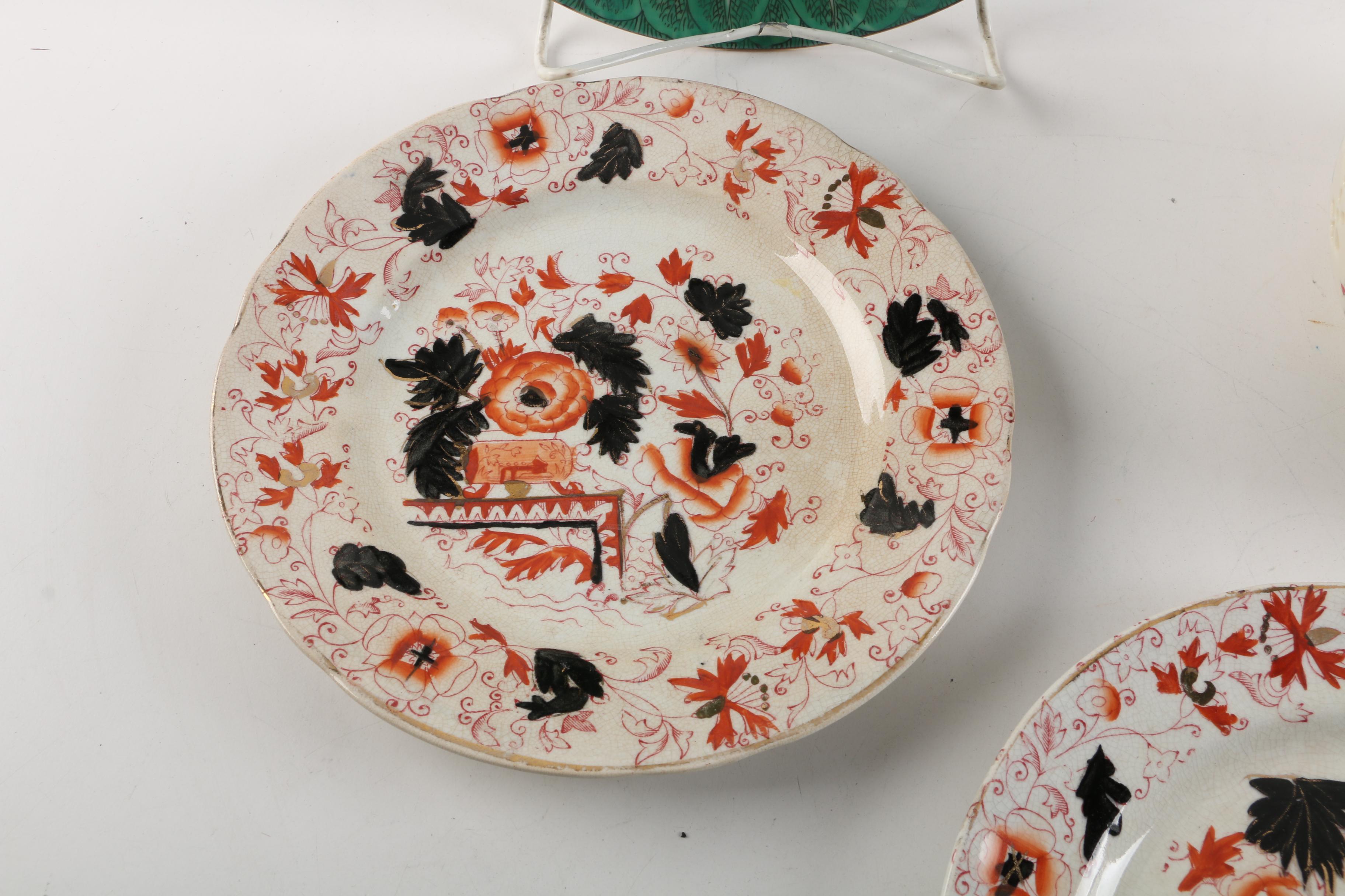 Tableware Collection Featuring Antique Wagstaff & Brunt "Royal Derby"  Plates