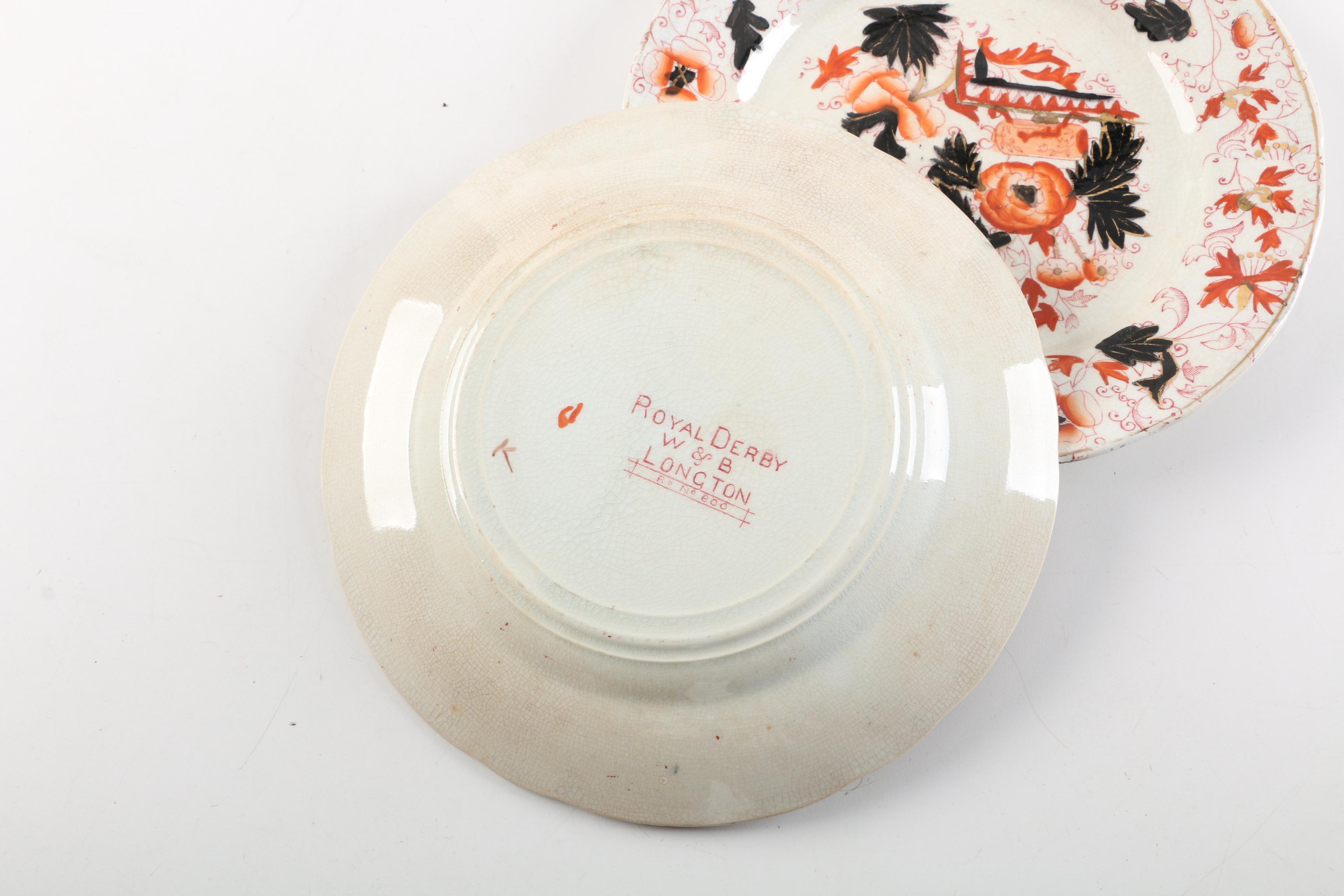 Tableware Collection Featuring Antique Wagstaff & Brunt "Royal Derby"  Plates