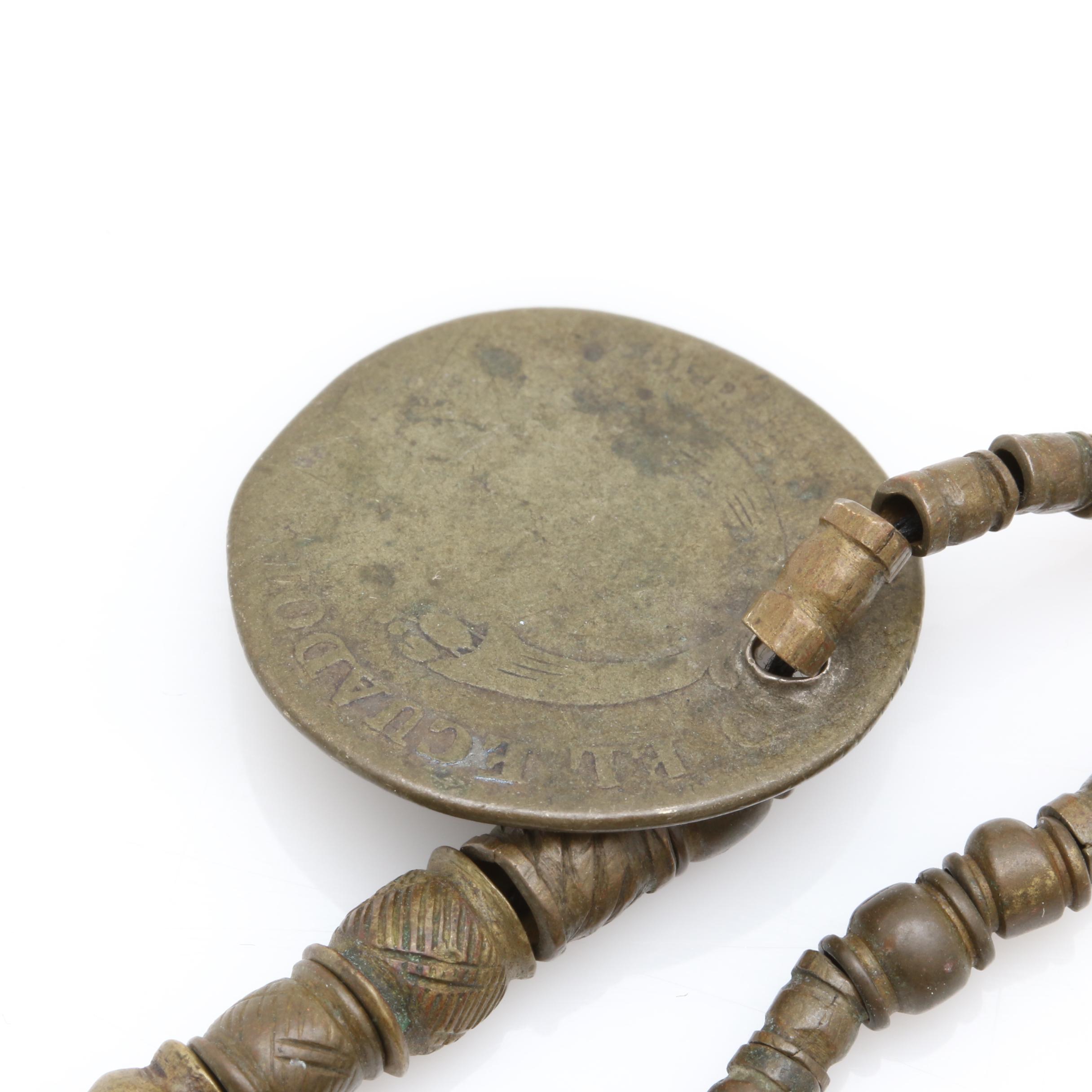 Moroccan Berber Style Necklace with Antique Silver Mexican and Ecuadorian Coins