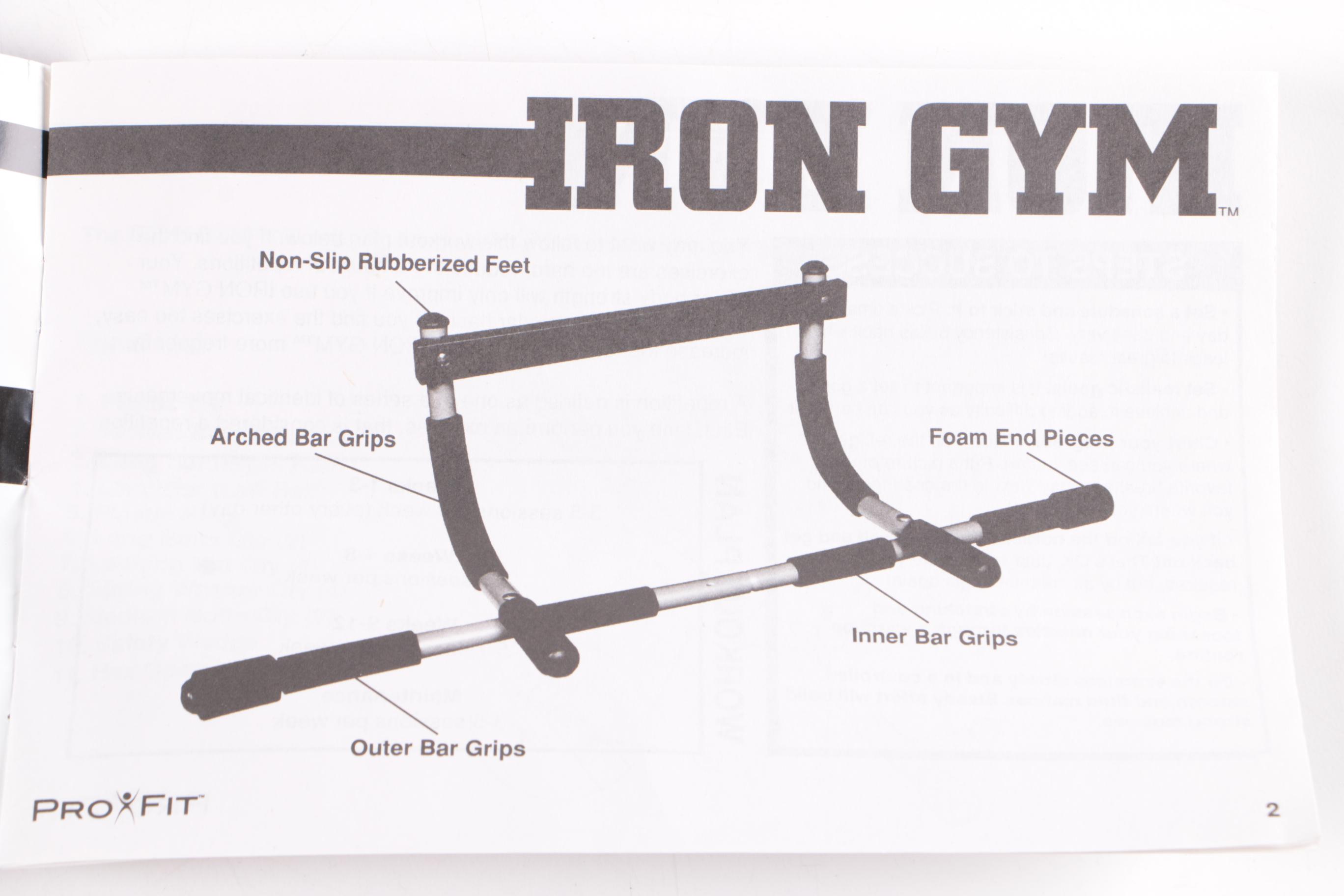 Pro Fit Iron Gym Pull Up Bar