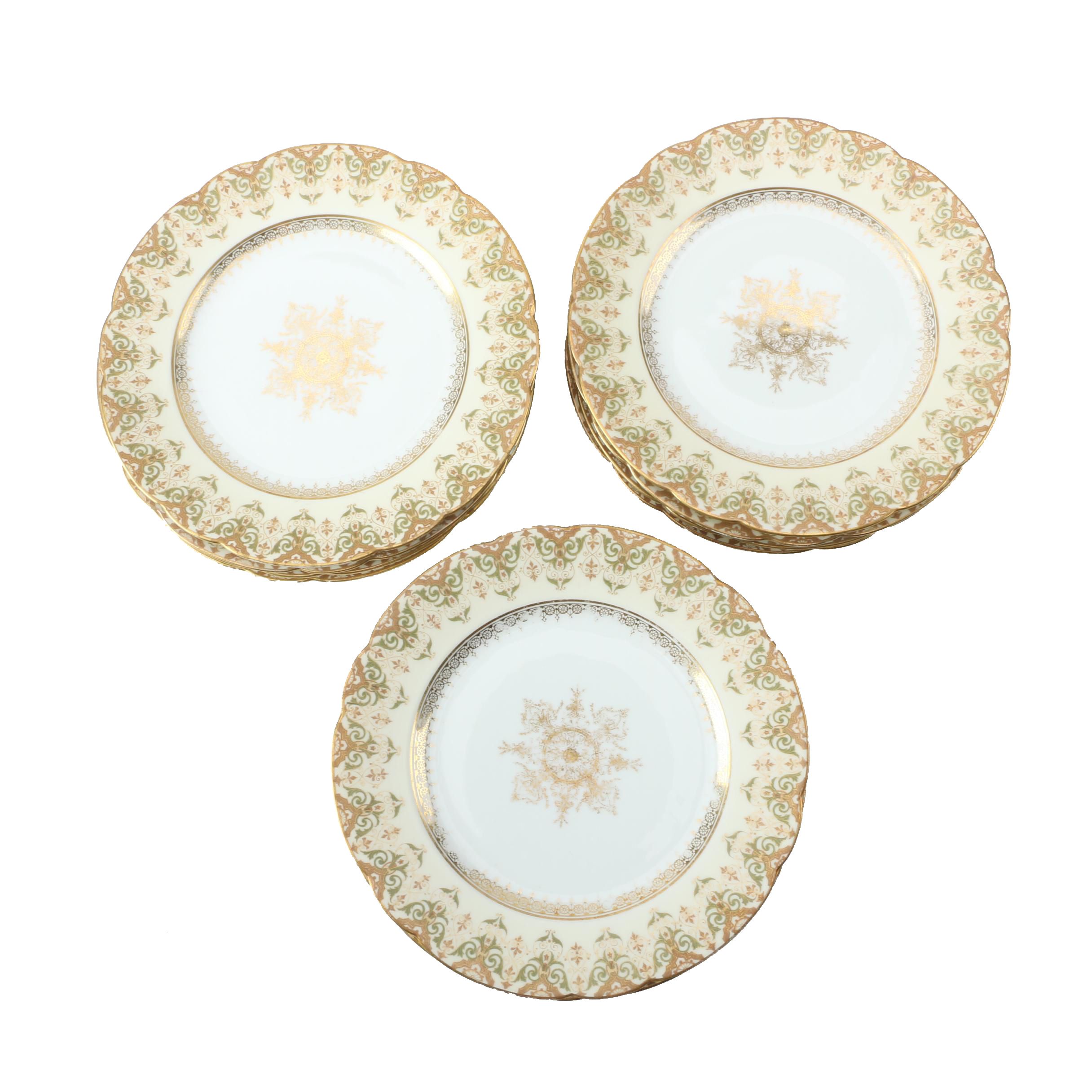 C. Ahrenfeldt Limoges Porcelain Dessert Plates