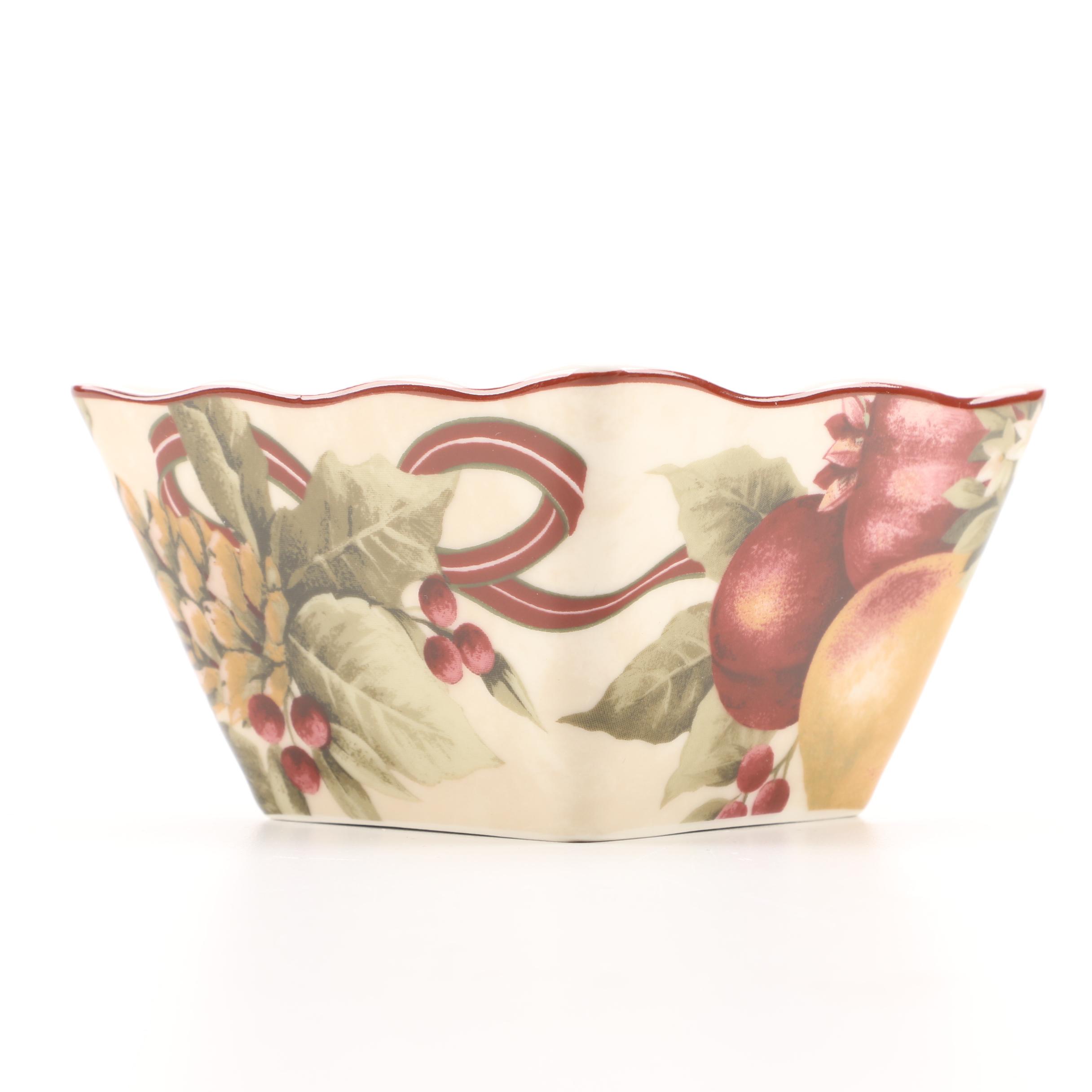 222 Fifth "Yuletide Celebration" Bowl
