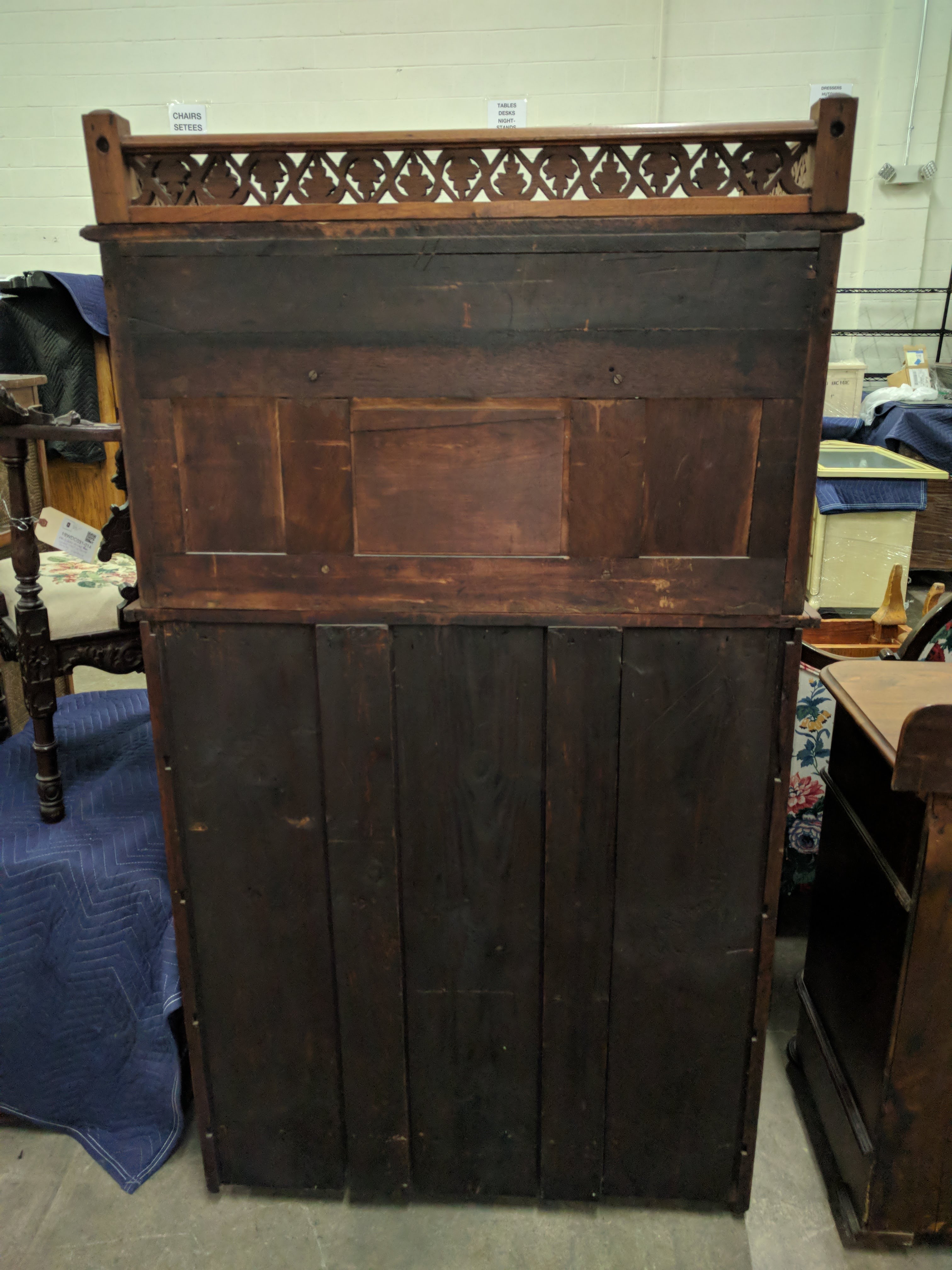 Aesthetic-Movement Walnut Tall Chest of Drawers