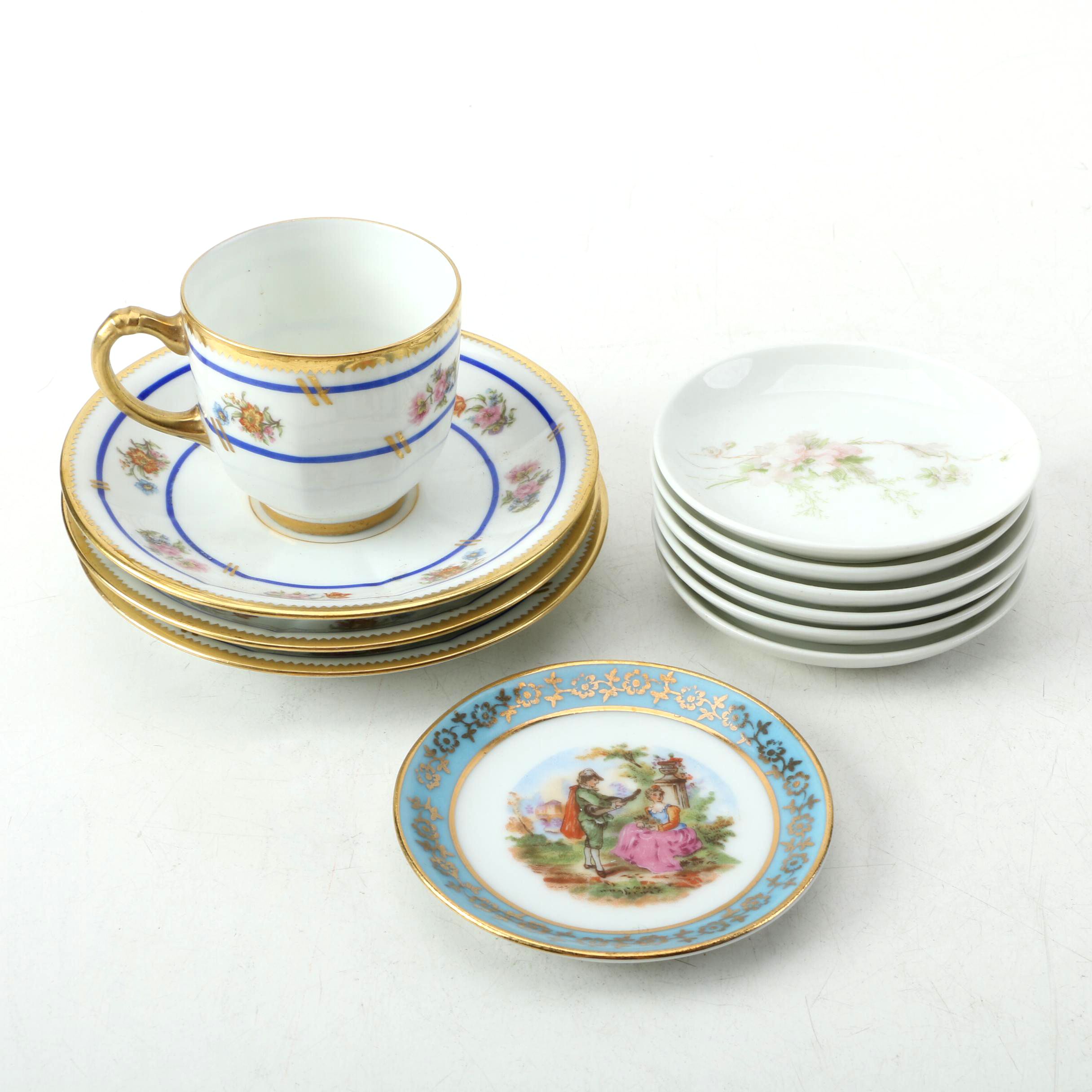 Limoges Porcelain Tableware Including Jean Pouyat