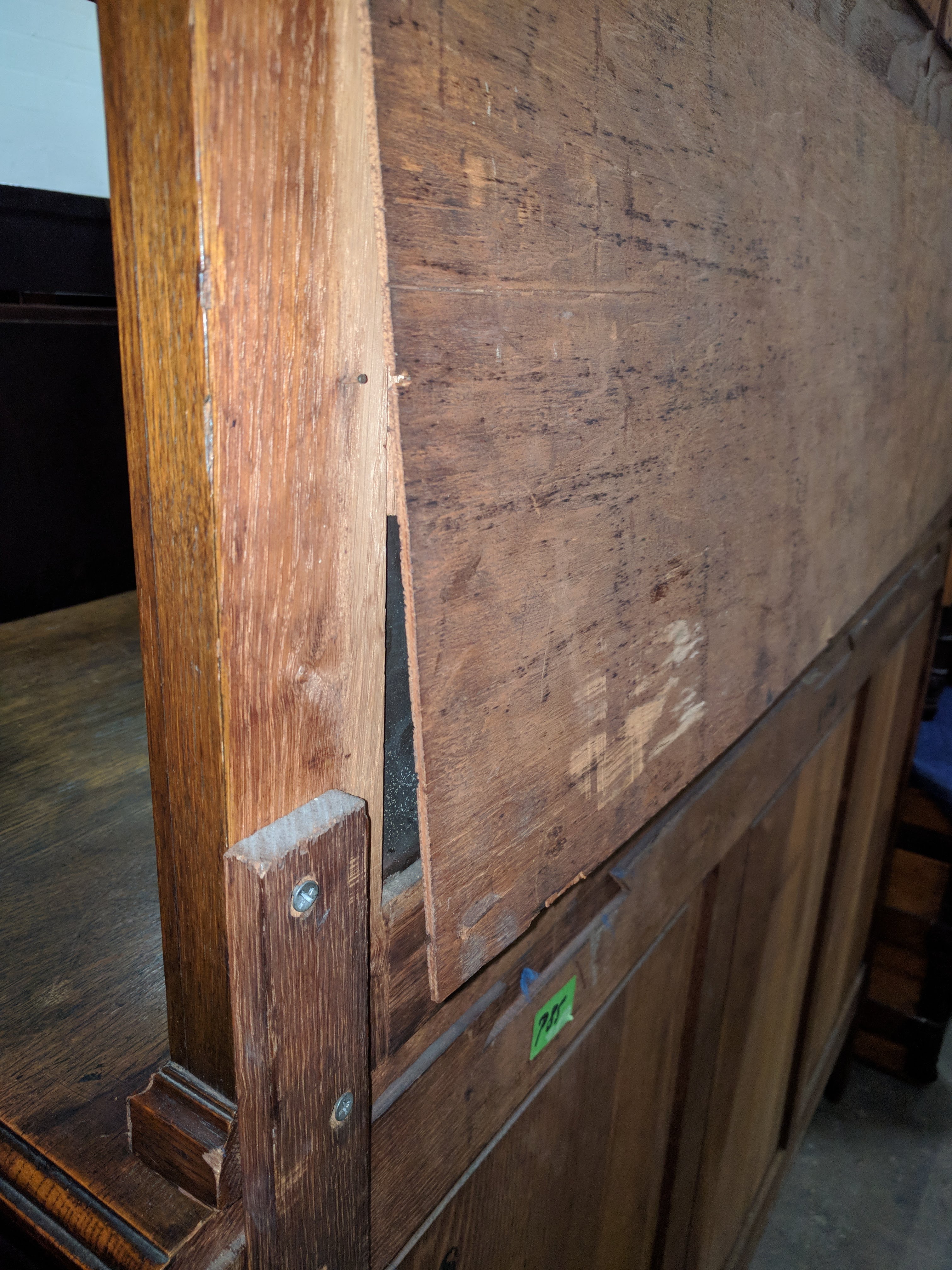 French Art Deco Carved Oak Buffet