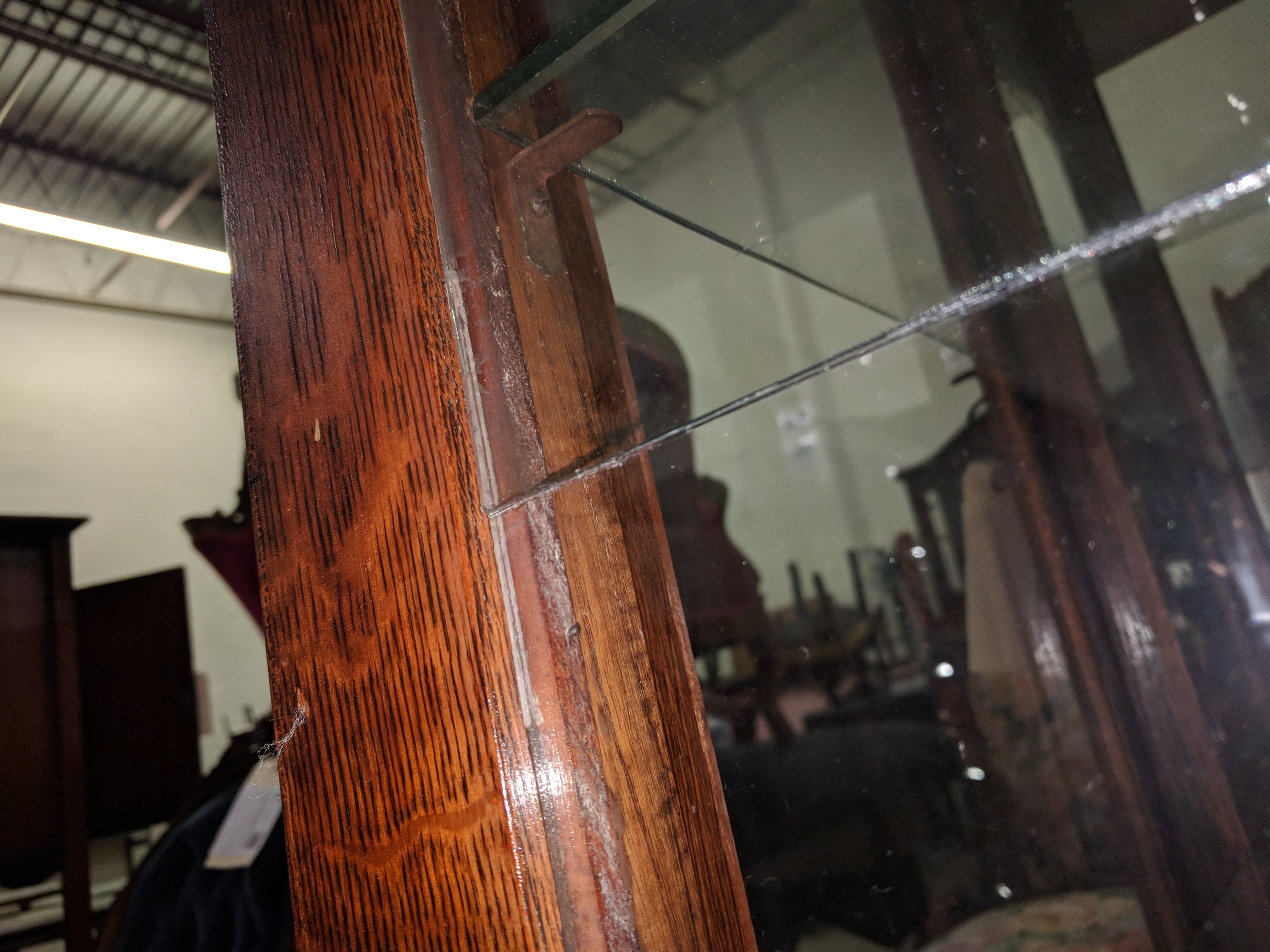 Antique Oak China Cabinet