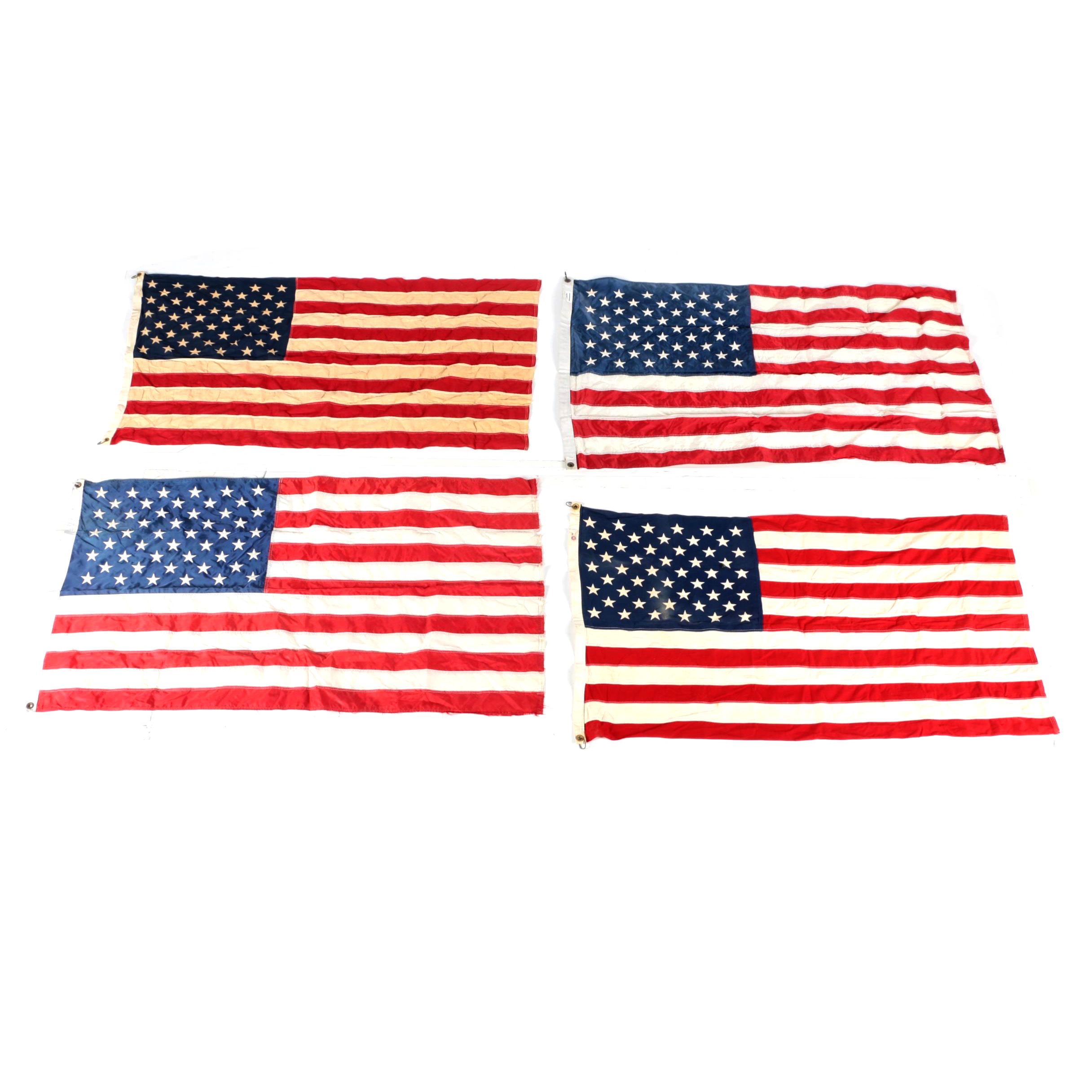 Four American Flags