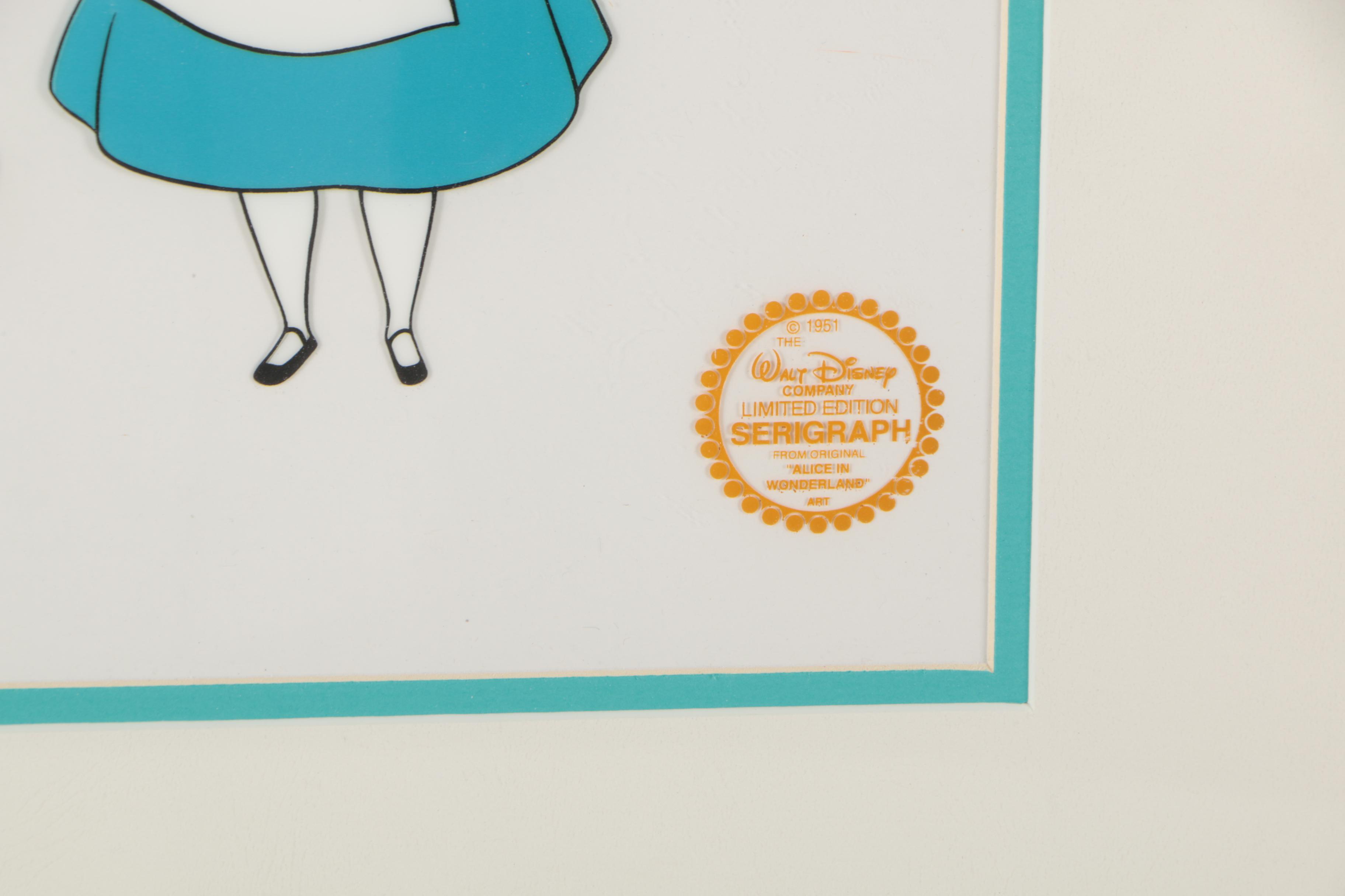 Walt Disney Sericel on Acetate "Alice in Wonderland"
