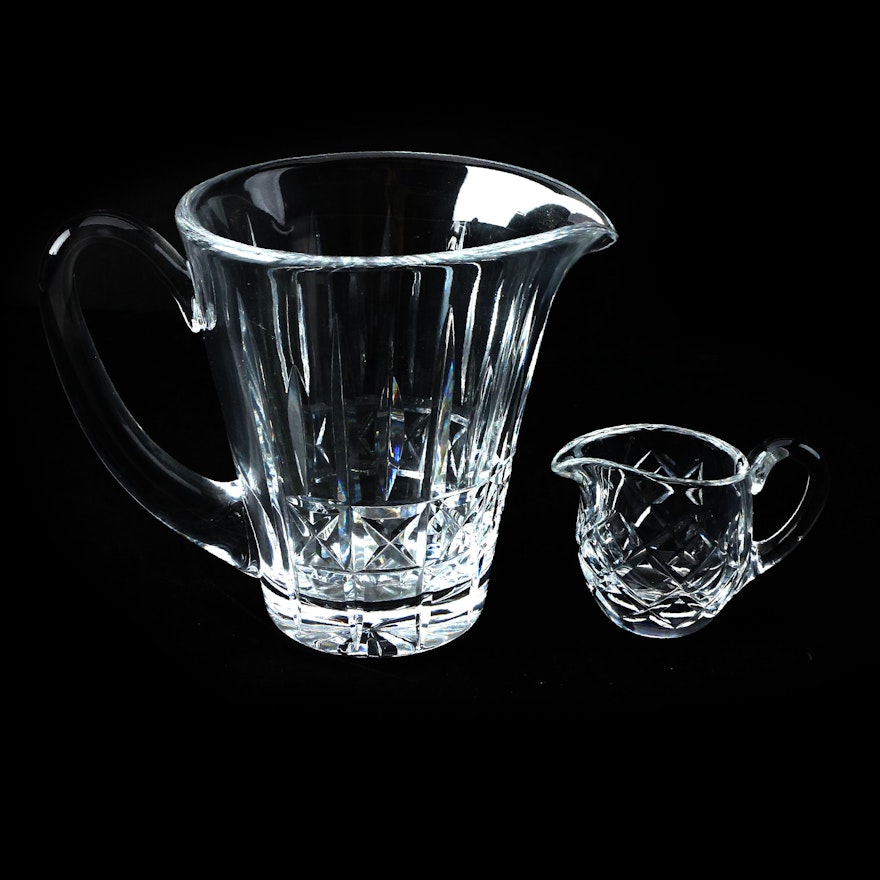 Waterford Crystal "Kylemore" Pitcher and Creamer