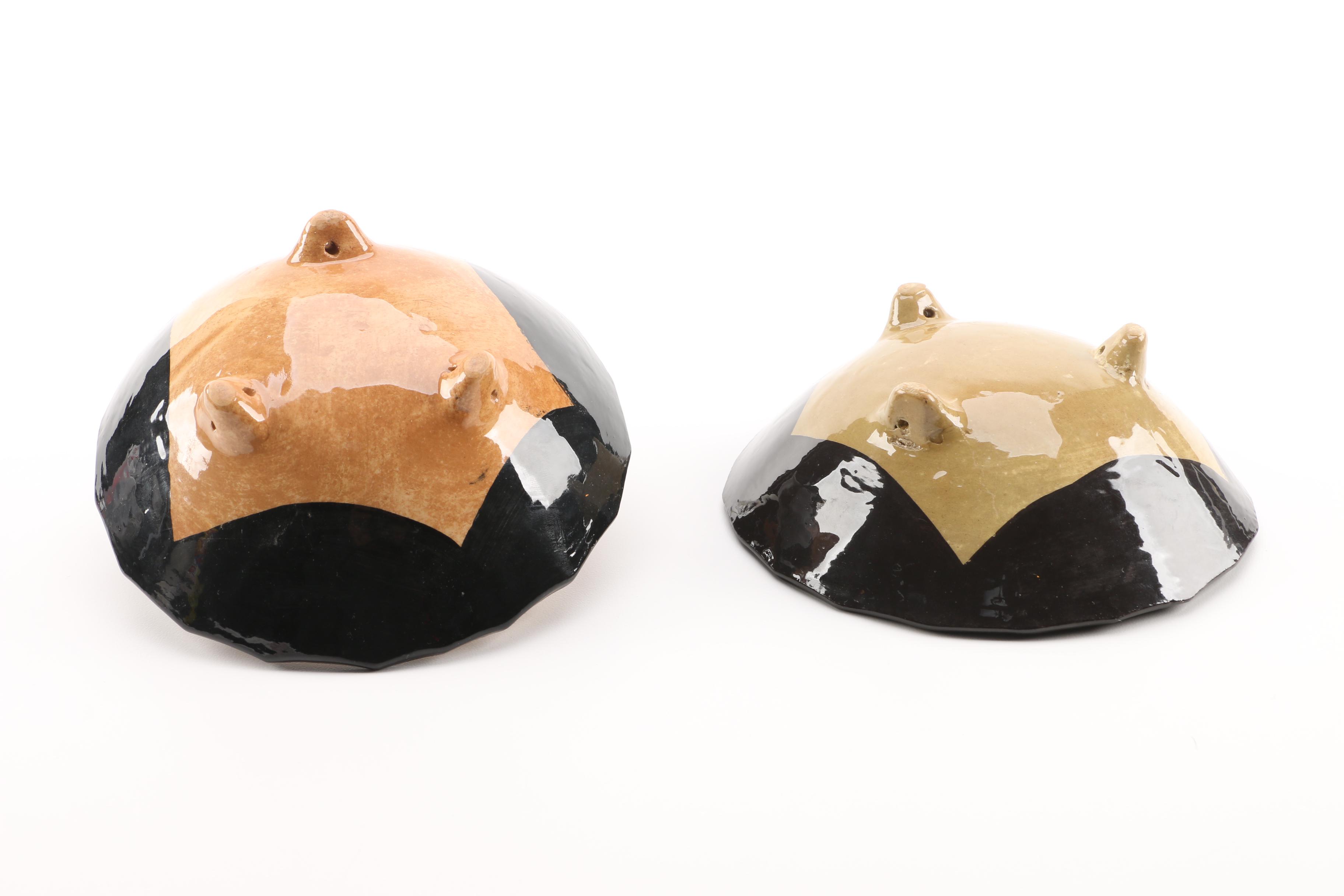 Stoneware Sunflower Bowls