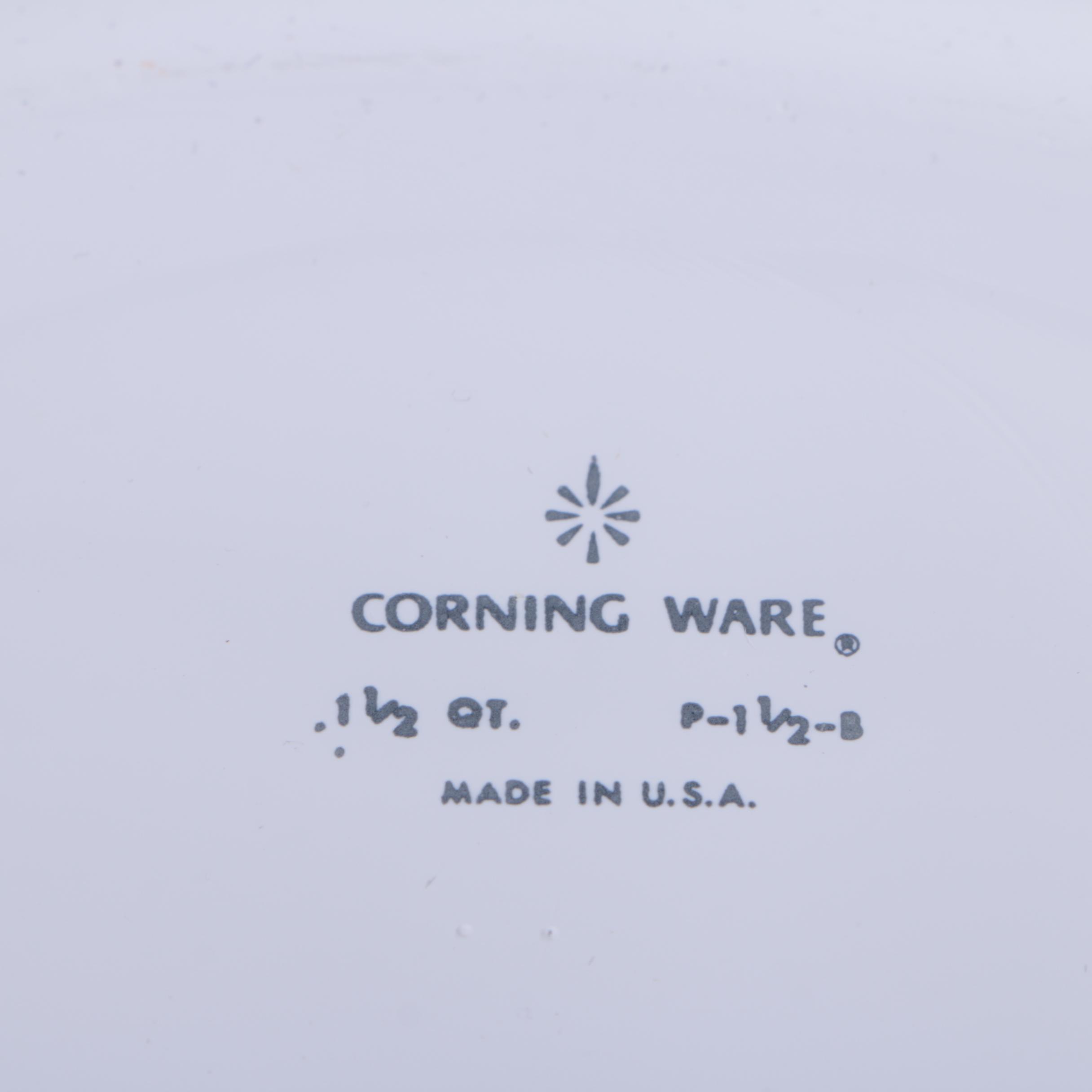 Vintage Corning Ware Baking Dishes Featuring "Spice O' Life"