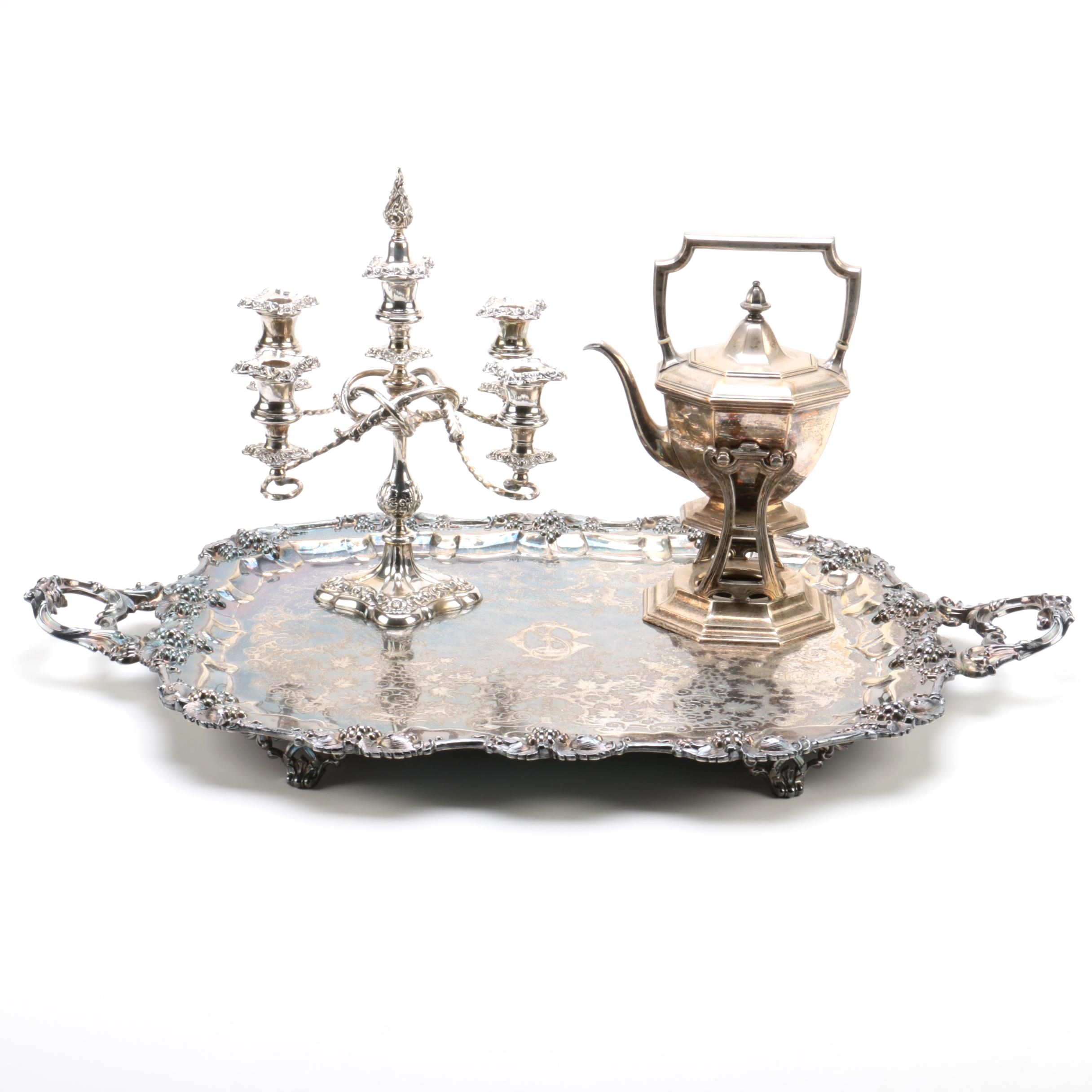 Wilcox Silver Plate Co. Candelabra and Other Tableware