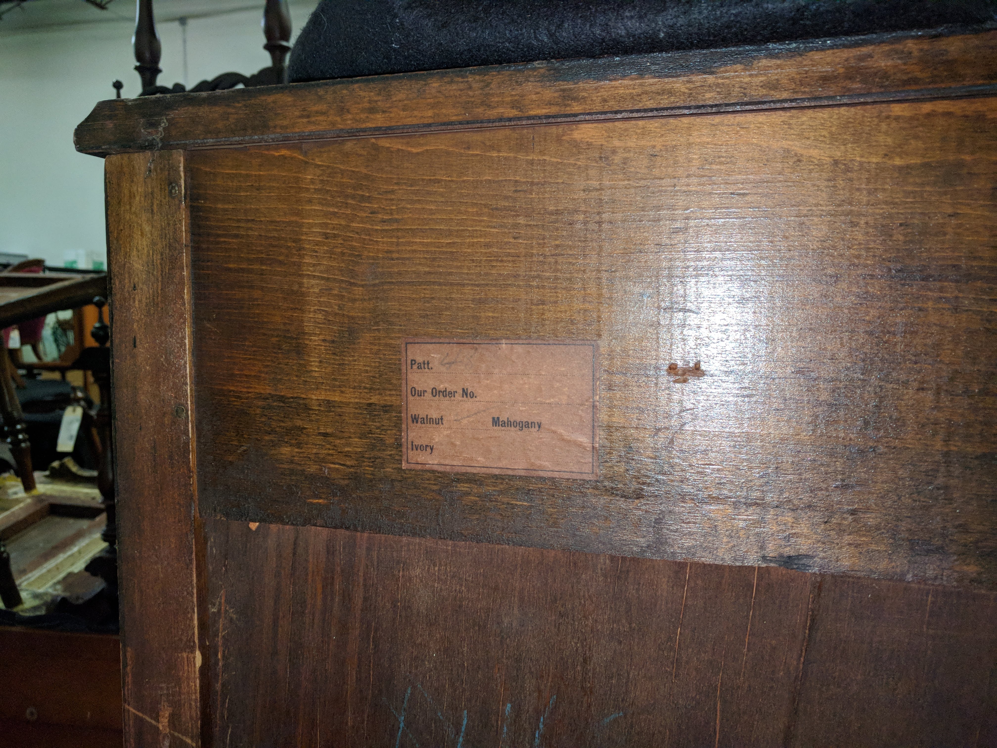 Vintage Walnut Chifferobe Cabinet