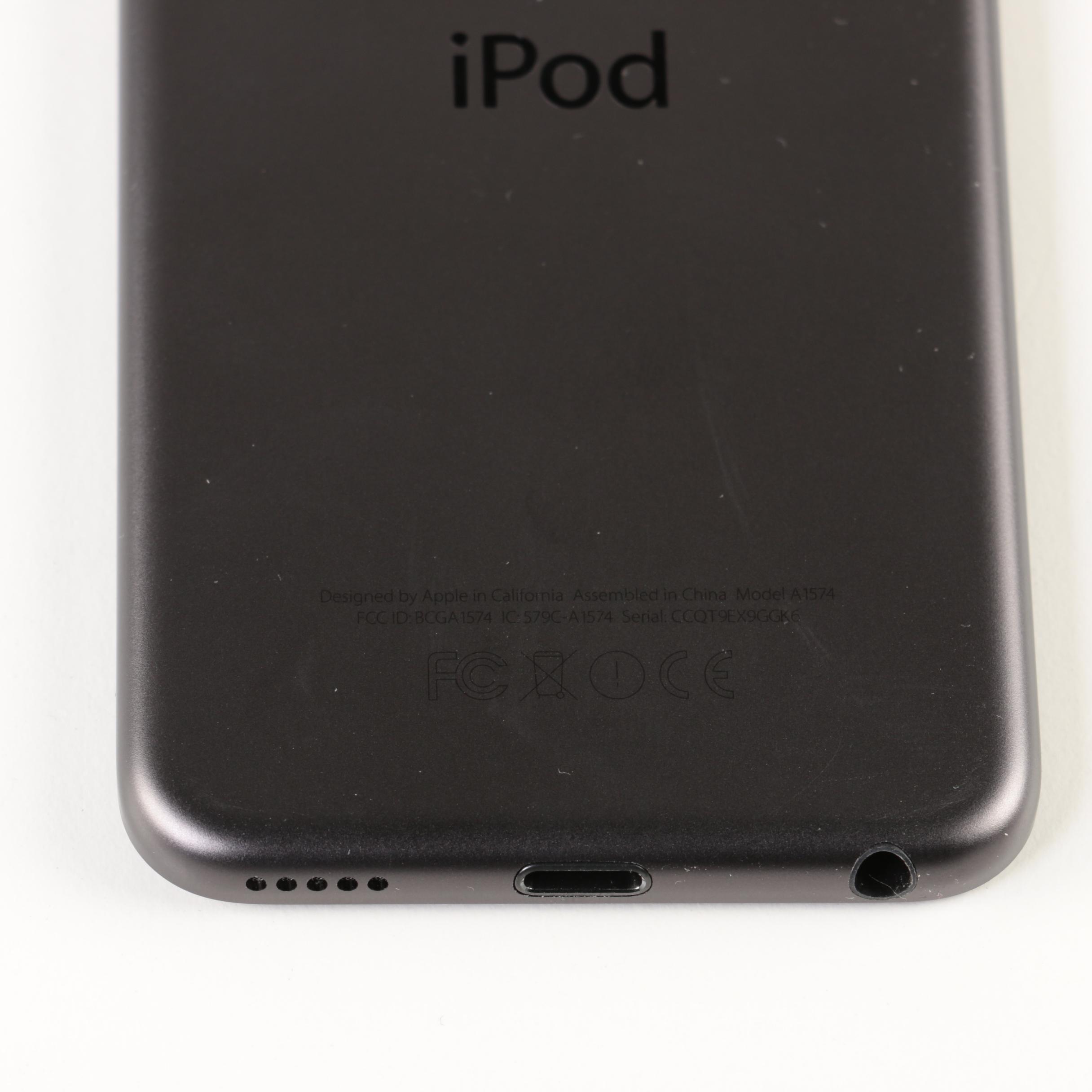 16GB Sixth Generation Apple iPod Touch with Lightning to USB Camera Adapter