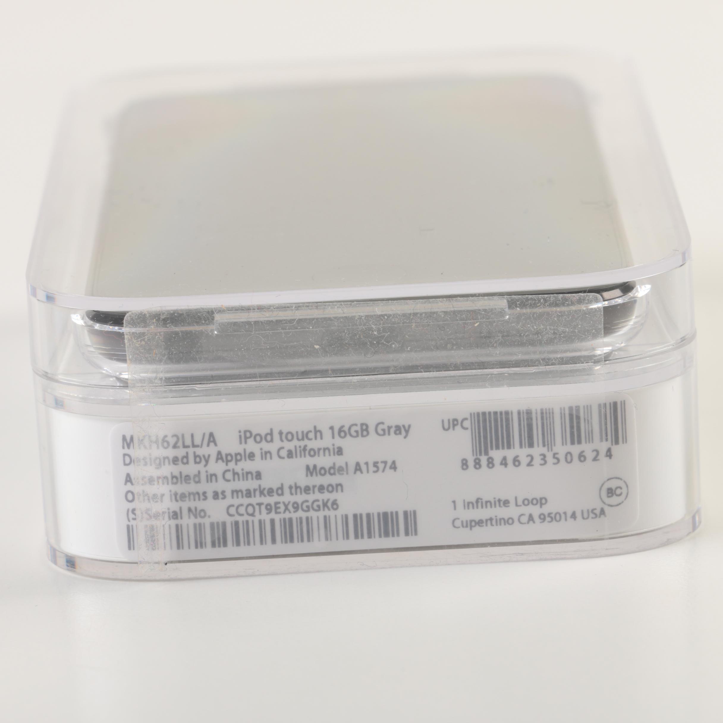 16GB Sixth Generation Apple iPod Touch with Lightning to USB Camera Adapter