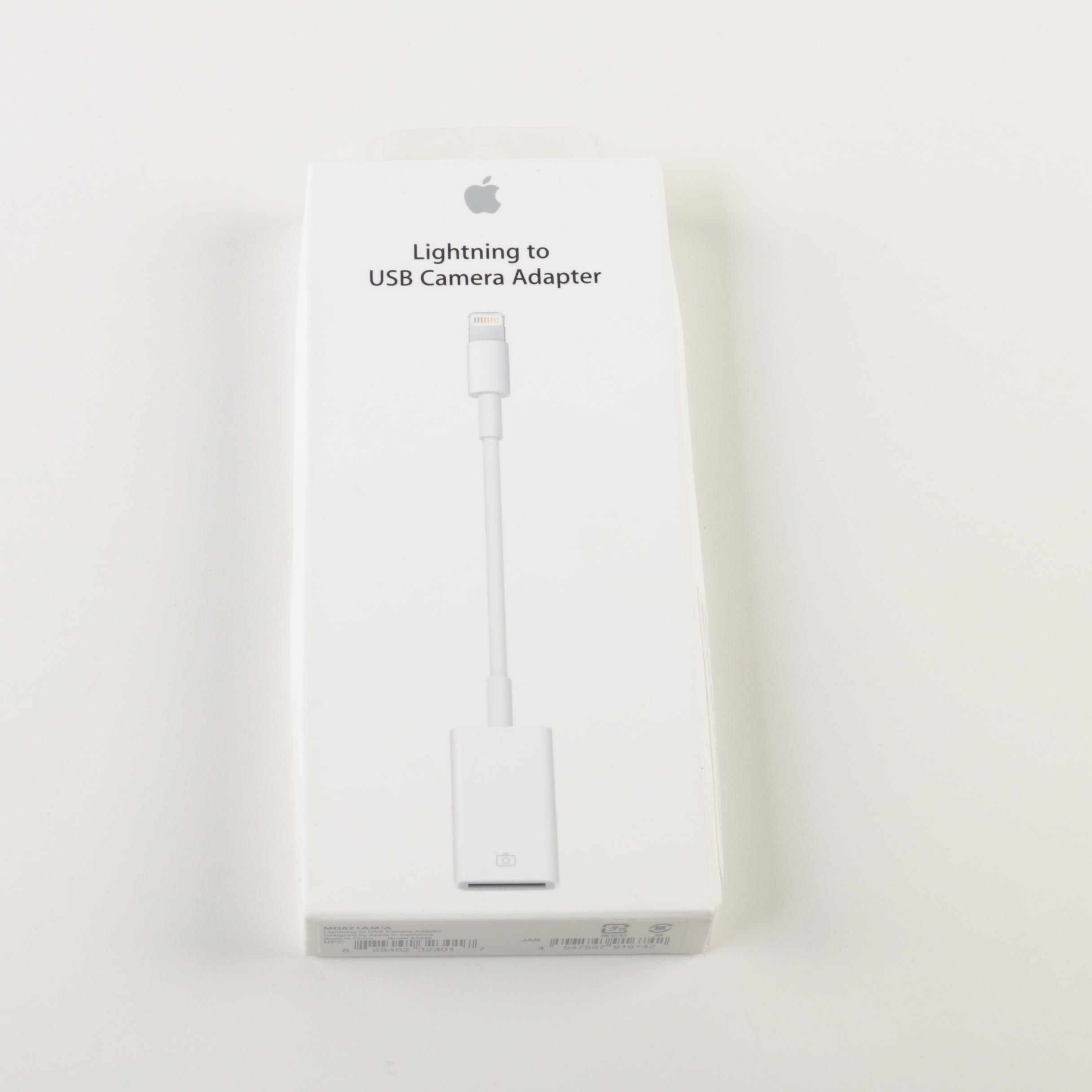 16GB Sixth Generation Apple iPod Touch with Lightning to USB Camera Adapter