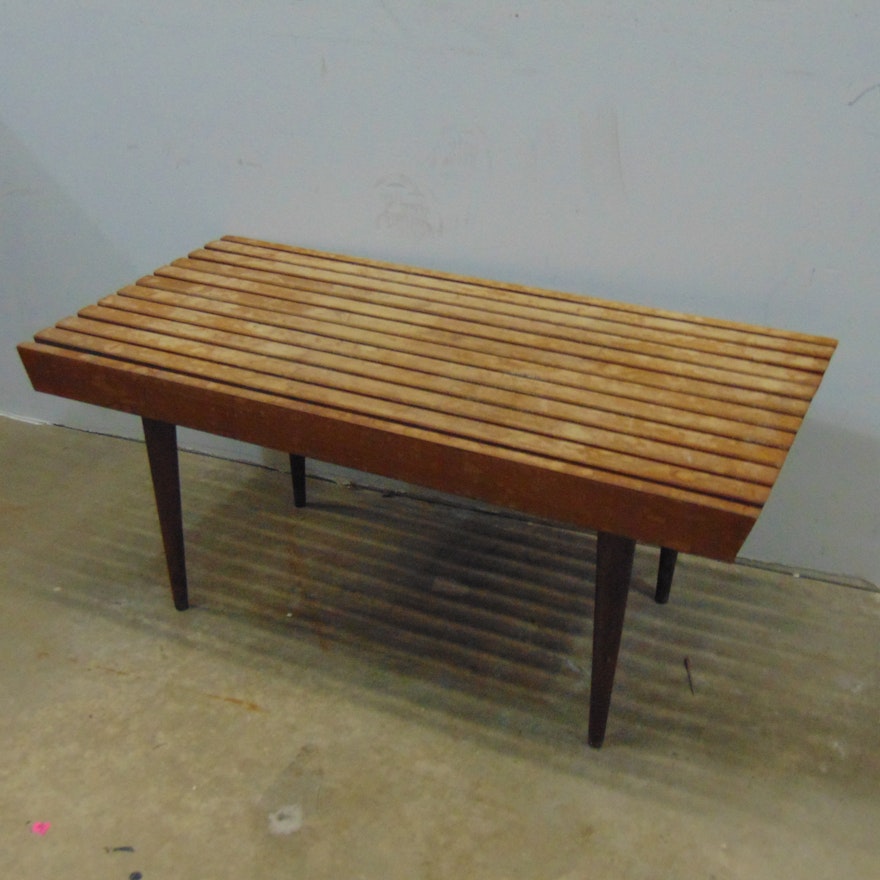 Vintage Modernist Style Bench