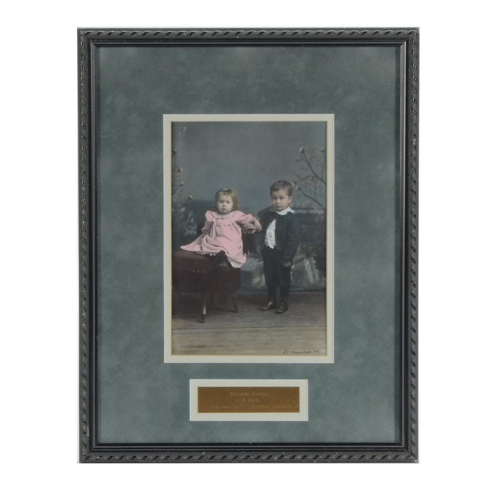 E.C. Thompson Hand-colored Photograph "Holding Hands"