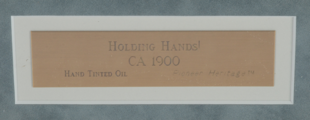 E.C. Thompson Hand-colored Photograph "Holding Hands"