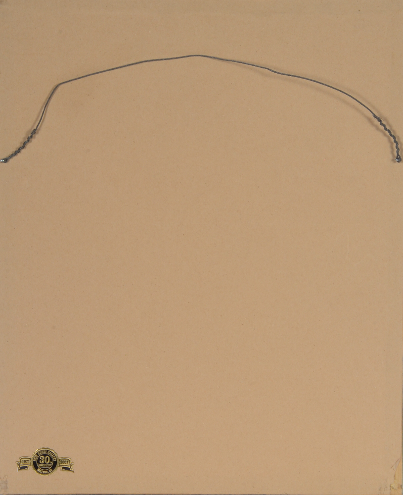 Offset Lithograph Print after Louis Spiegel of Clown on Riverbank