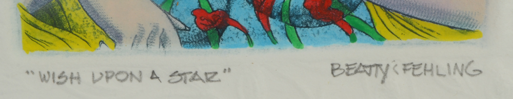 Two Laura Beatty and John Fehling Hand-colored Etchings