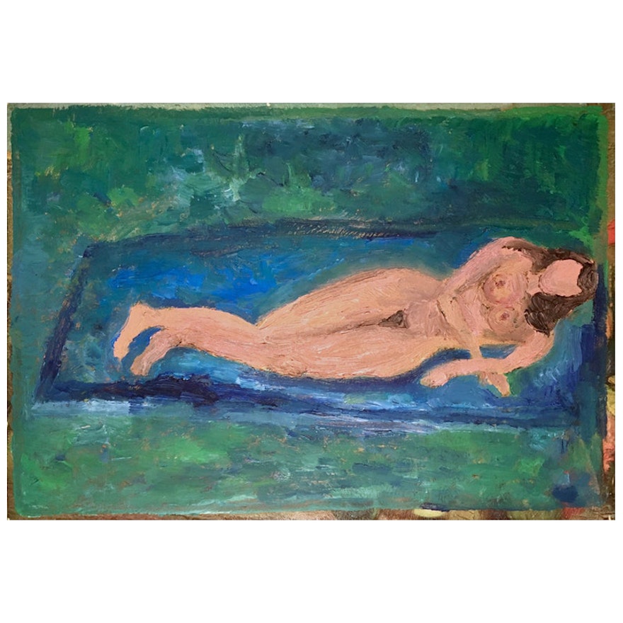 Reclining Nude by Jonathan Taylor, 1980's