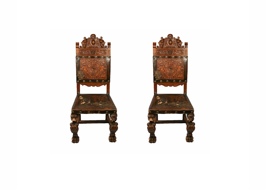 Antique Renaissance Revival Side Chairs