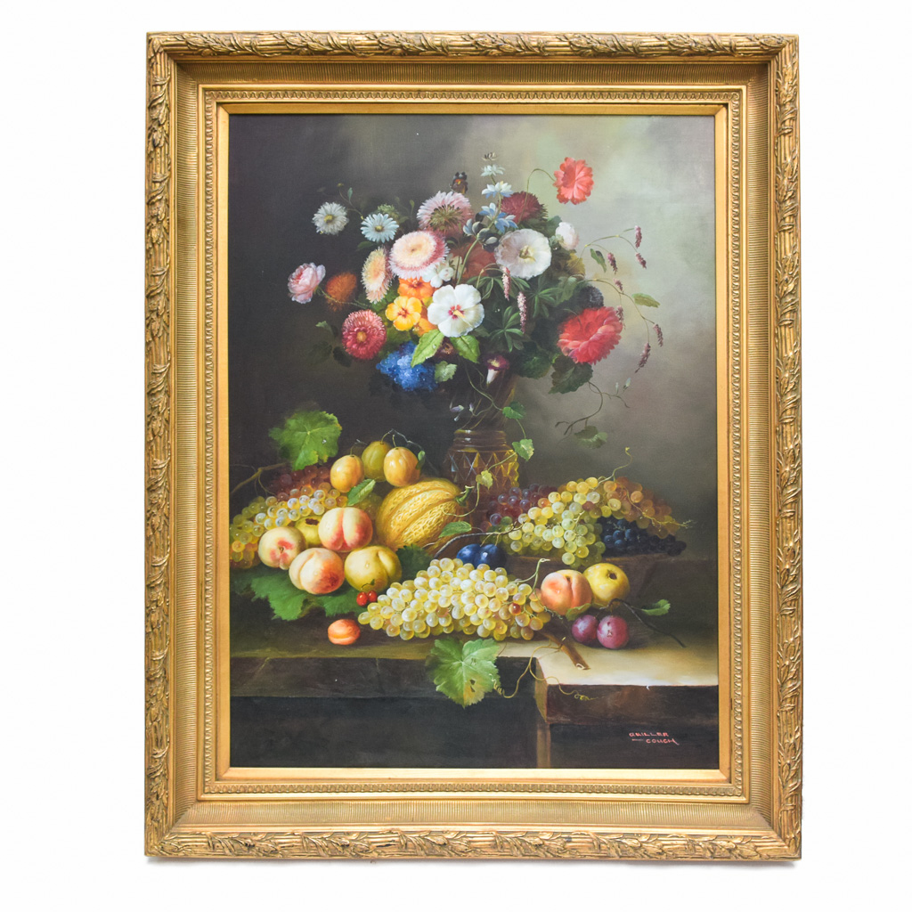 Quiller Couch Oil Painting of Still Life