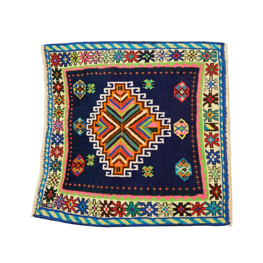 Hand-Knotted Kazak Wool Mat