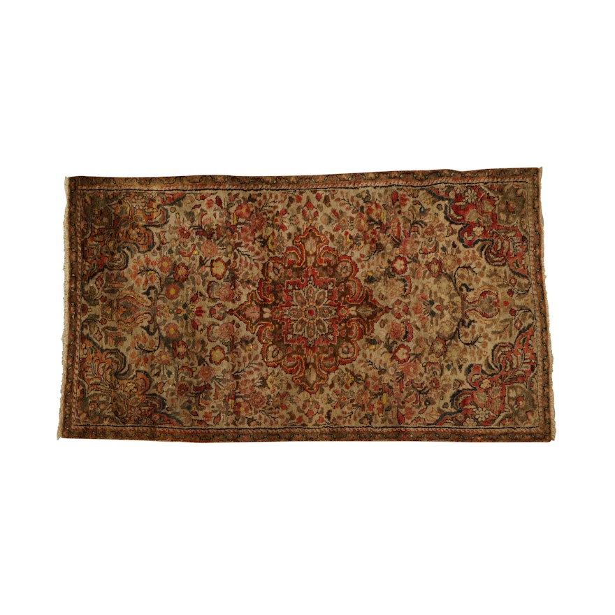 Hand-Knotted Persian Malayer Wool Area Rug
